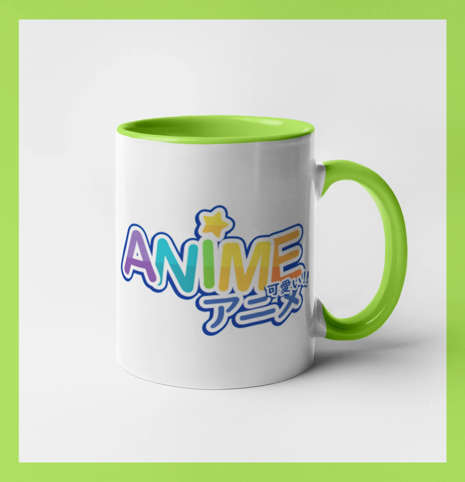 Anime nápis duhový