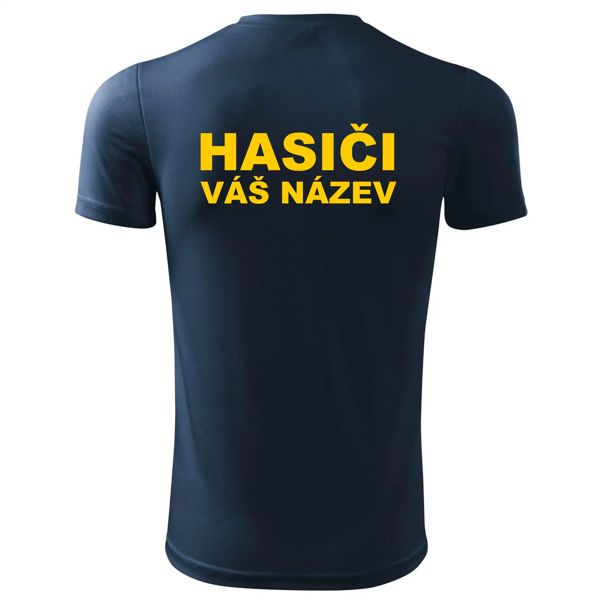 Hasiči - žlutý nápis - váš název sboru