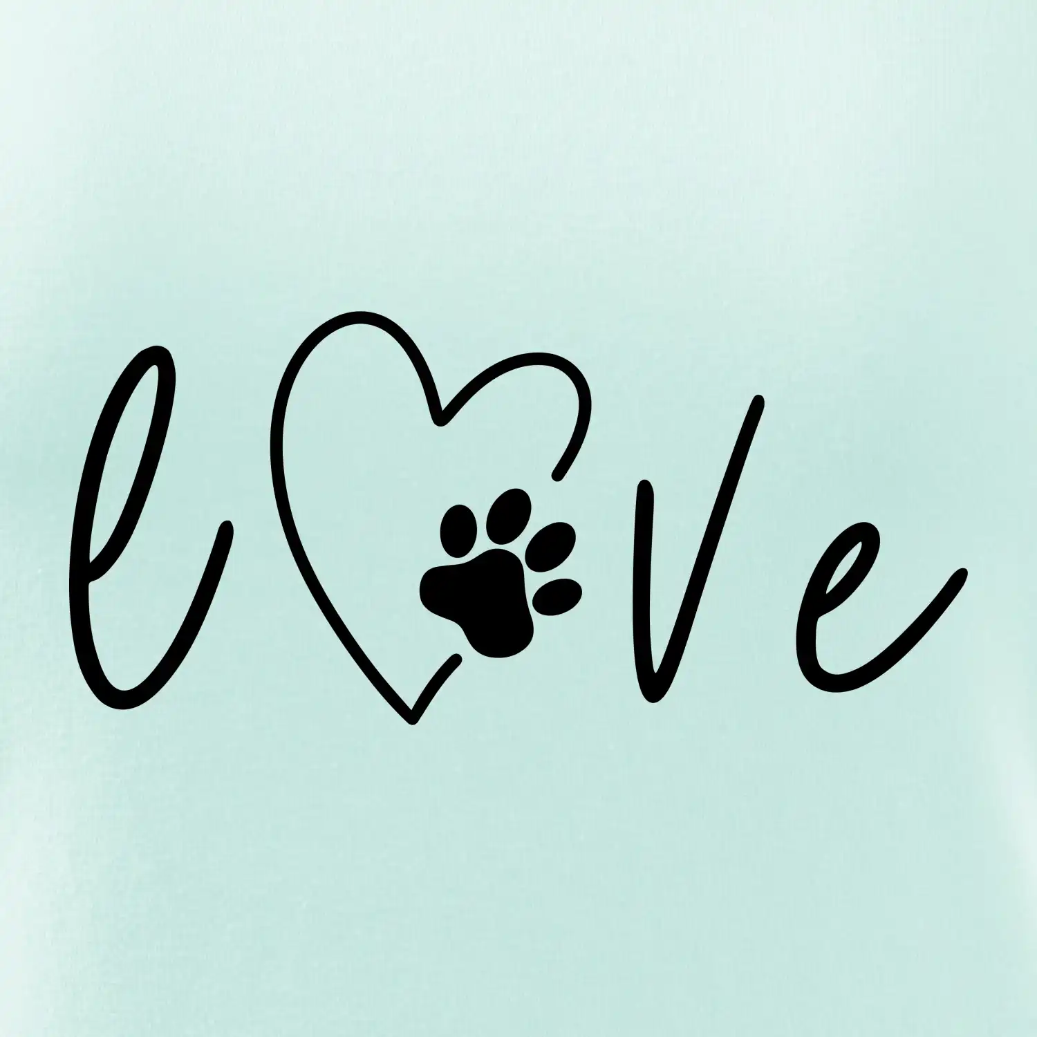 Love nápis zvíře