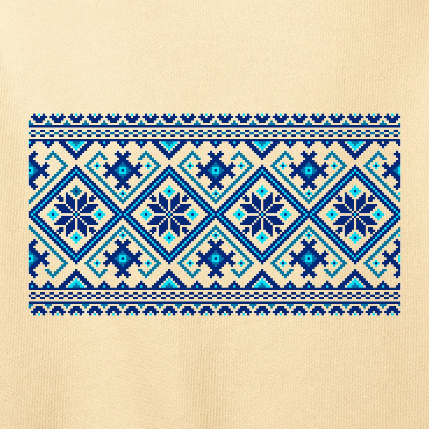 Ukrajinský vzor - modrý
