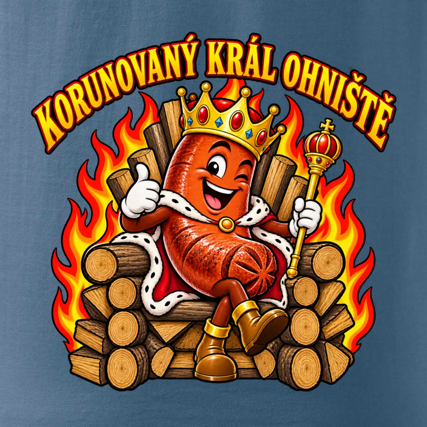 Korunovaný král ohniště