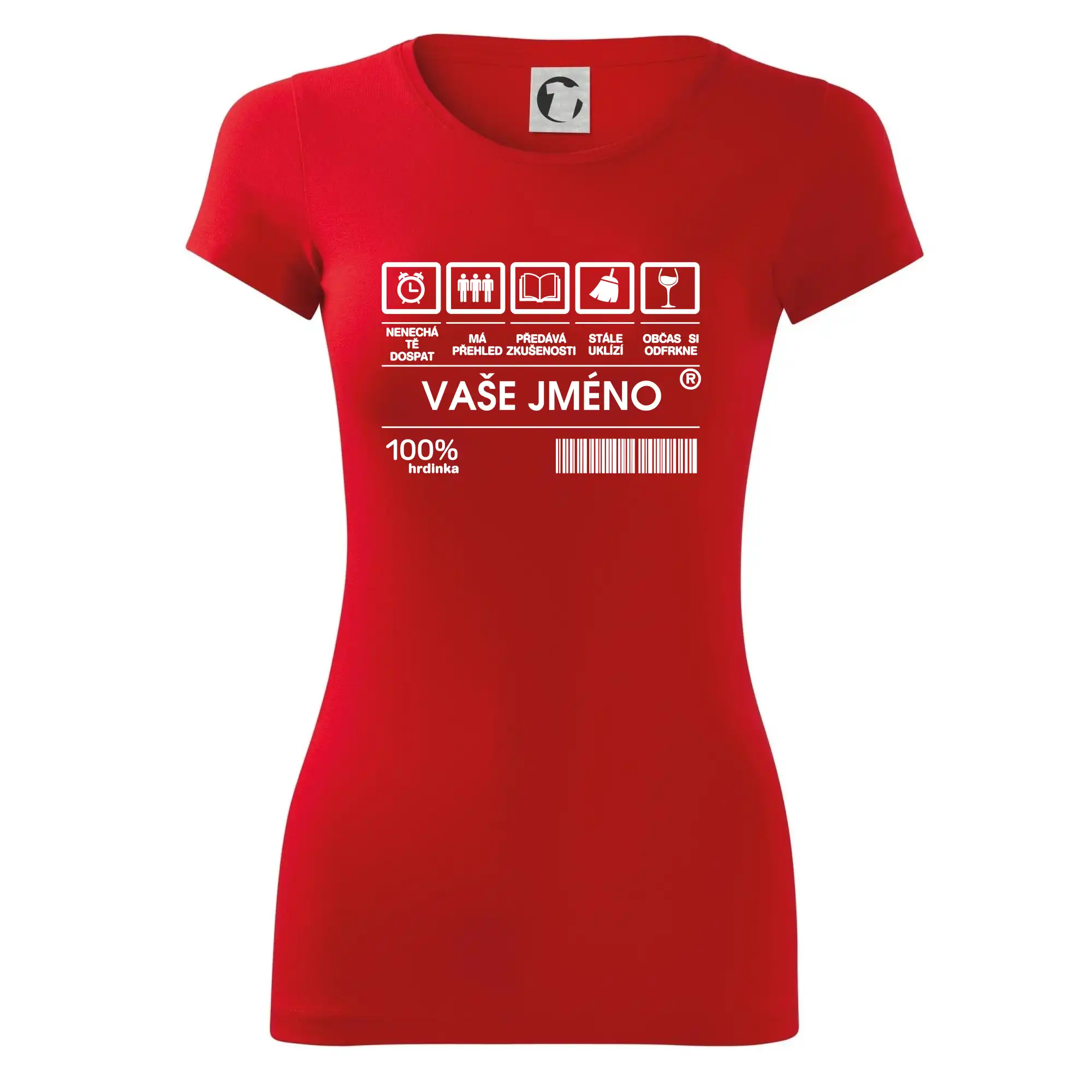 Vaše jméno - čárový kód