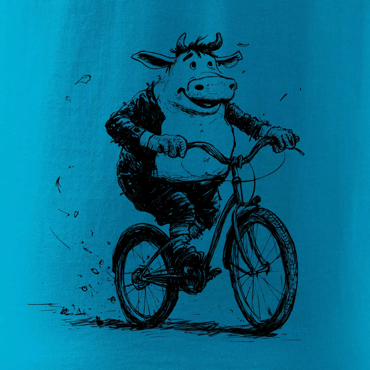 Tlustá kráva na kole