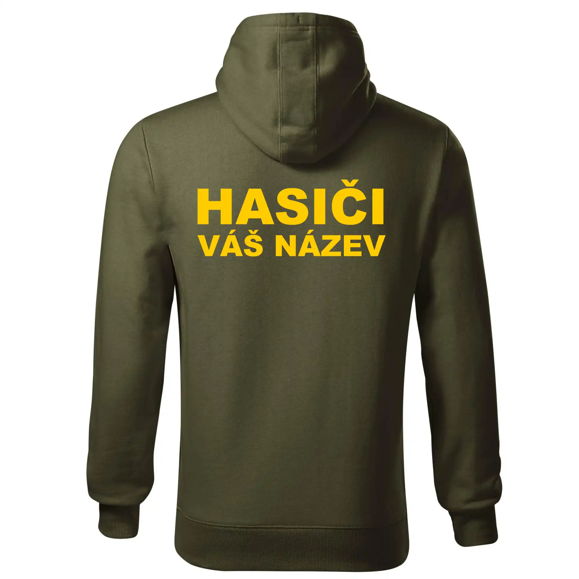 Hasiči - žlutý nápis - váš název sboru