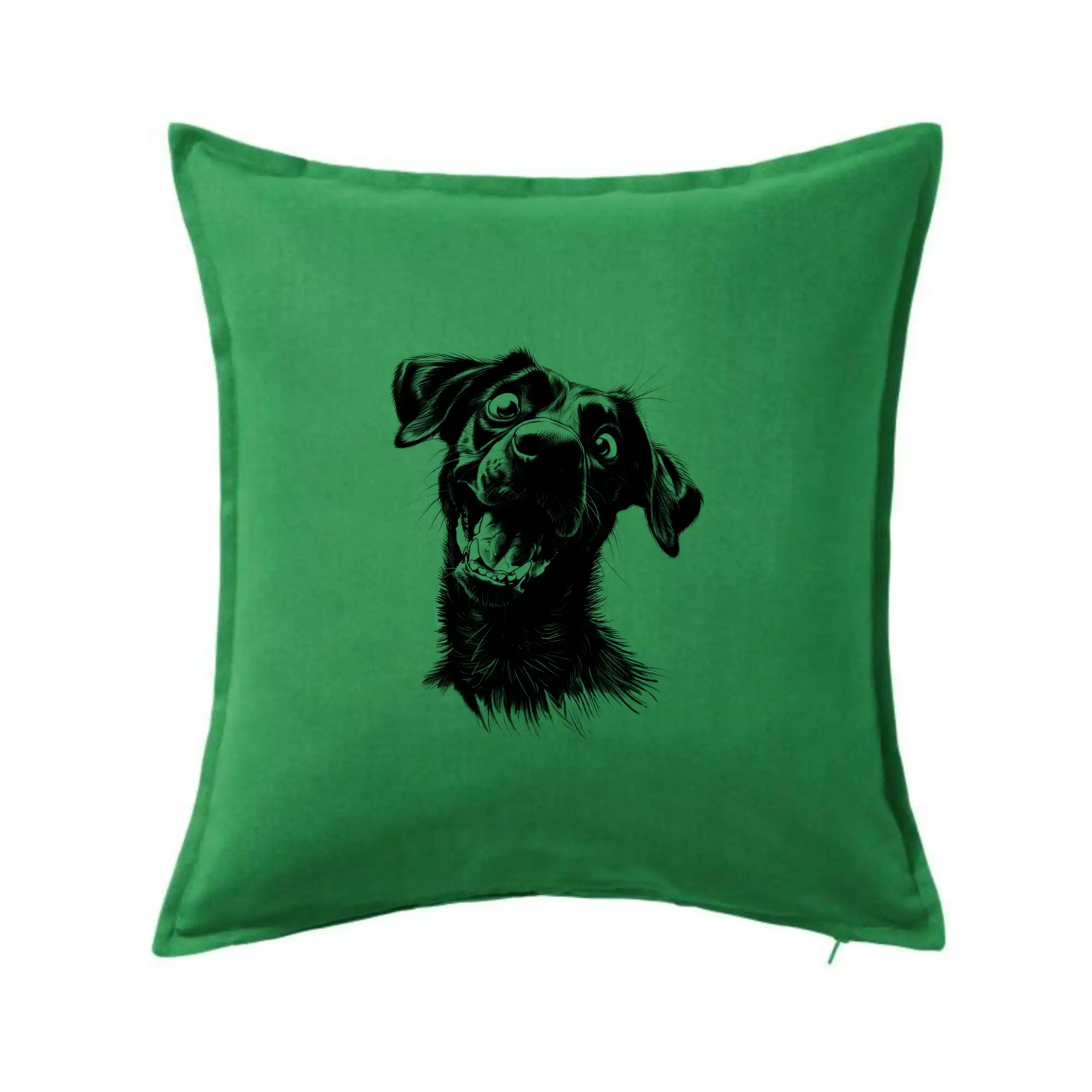 Černobílá karikatura Labrador tmavý