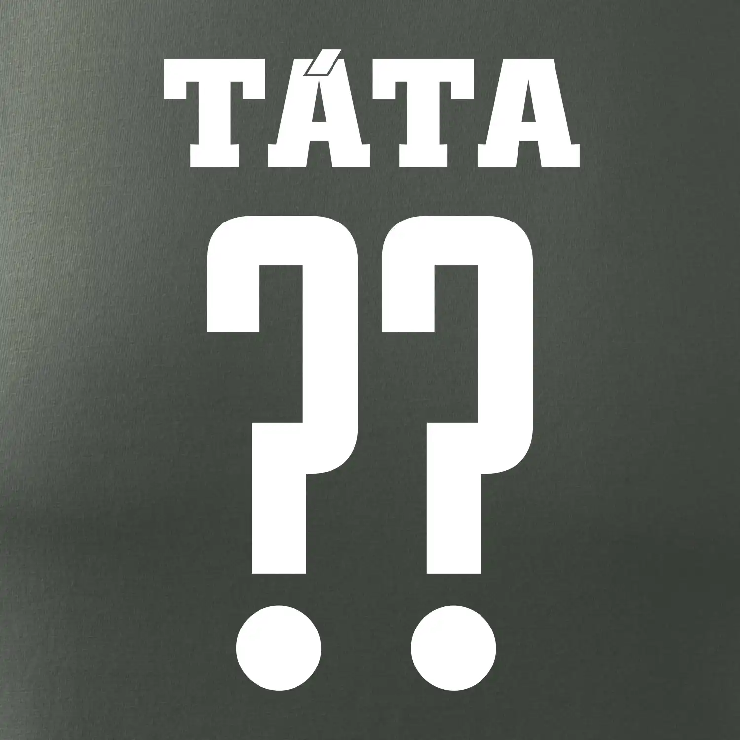 Táta - dres se jménem a číslem