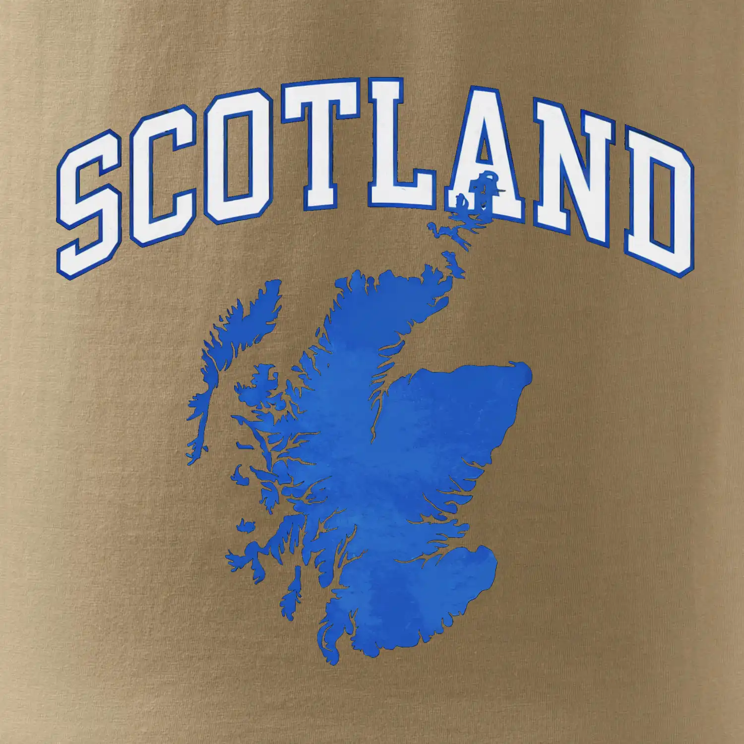 Scotland nápis s mapou