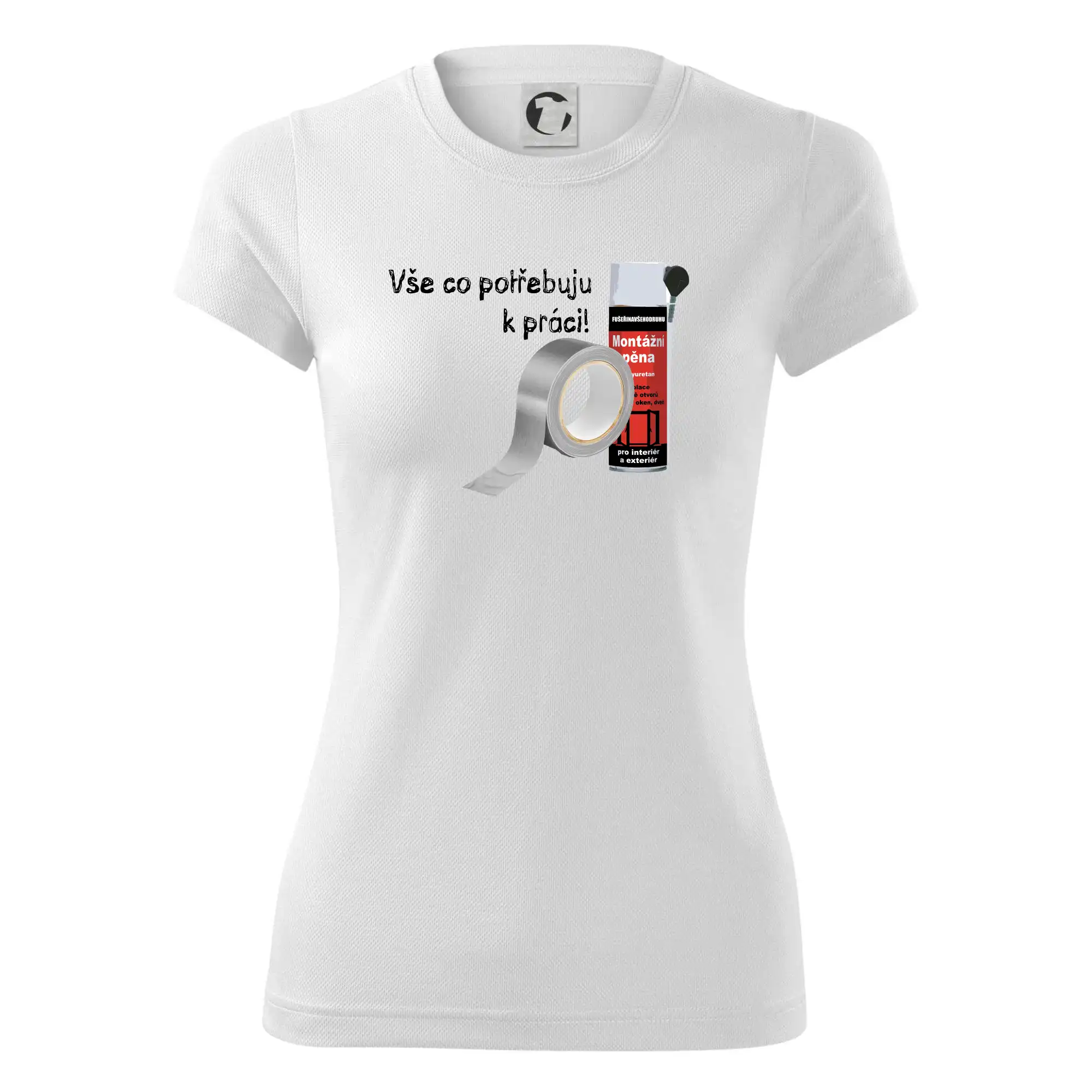 Pěna  a páska - vše co potřebuji k práci