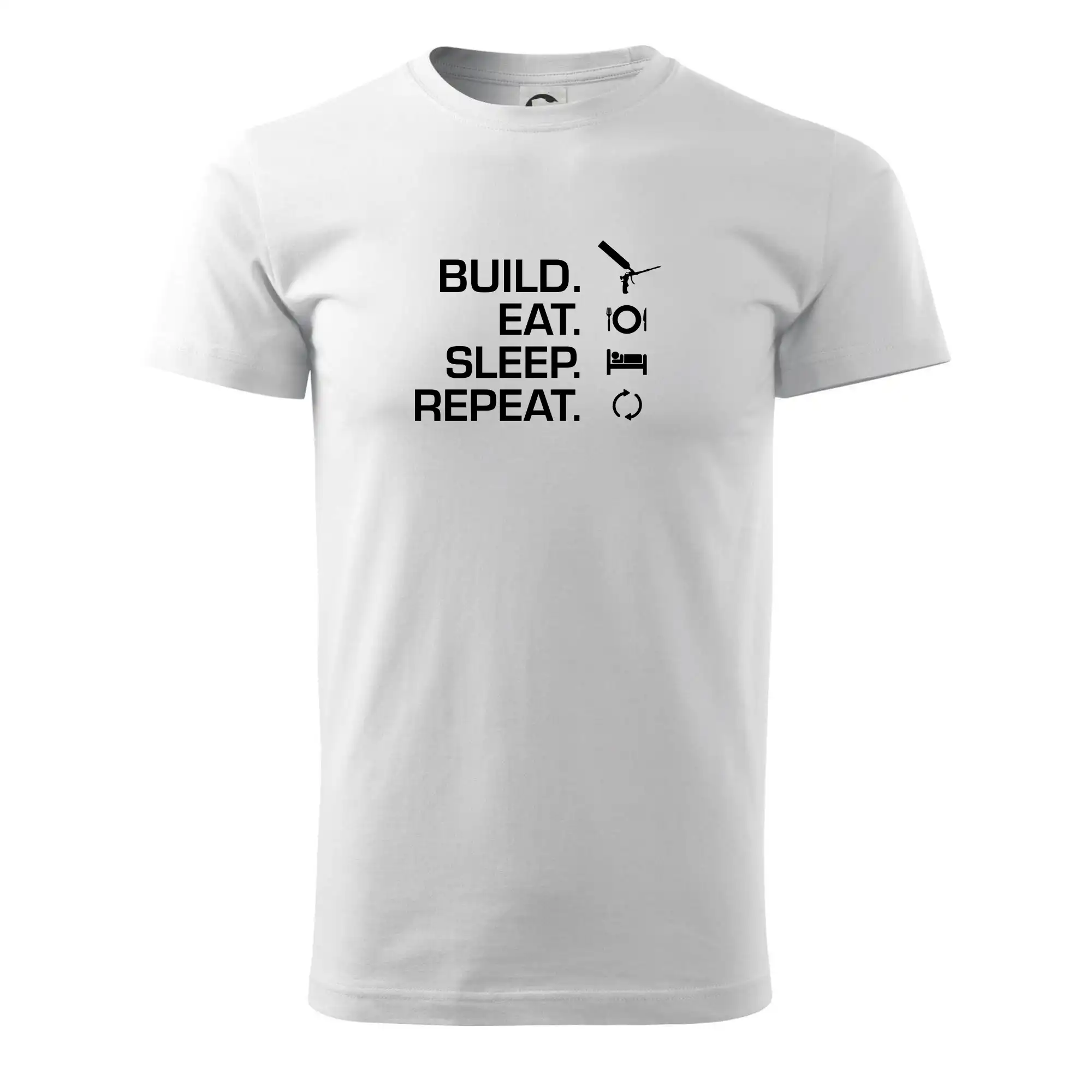 Build eat sleep repeat - montážní pěna