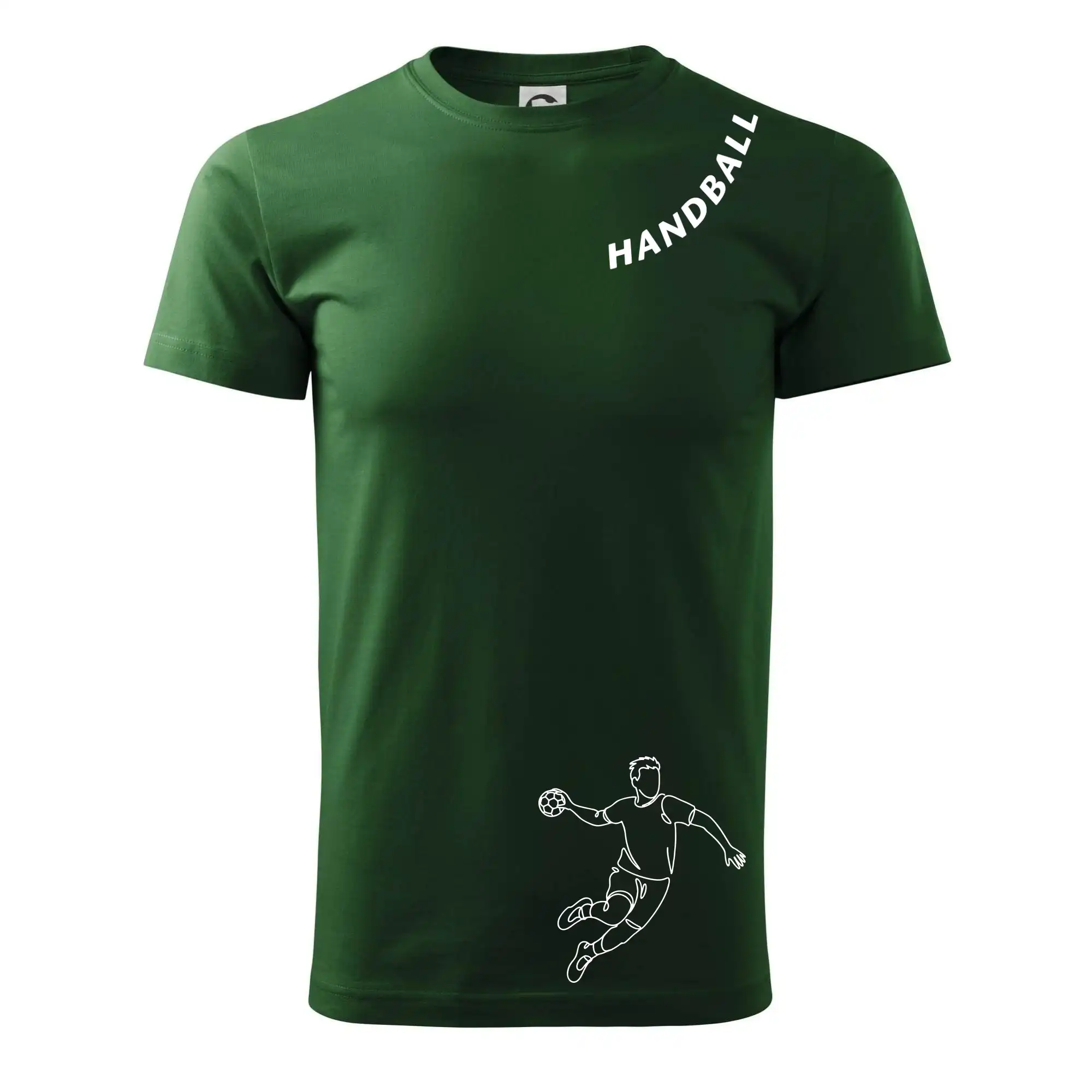 Handball nápis šikmo