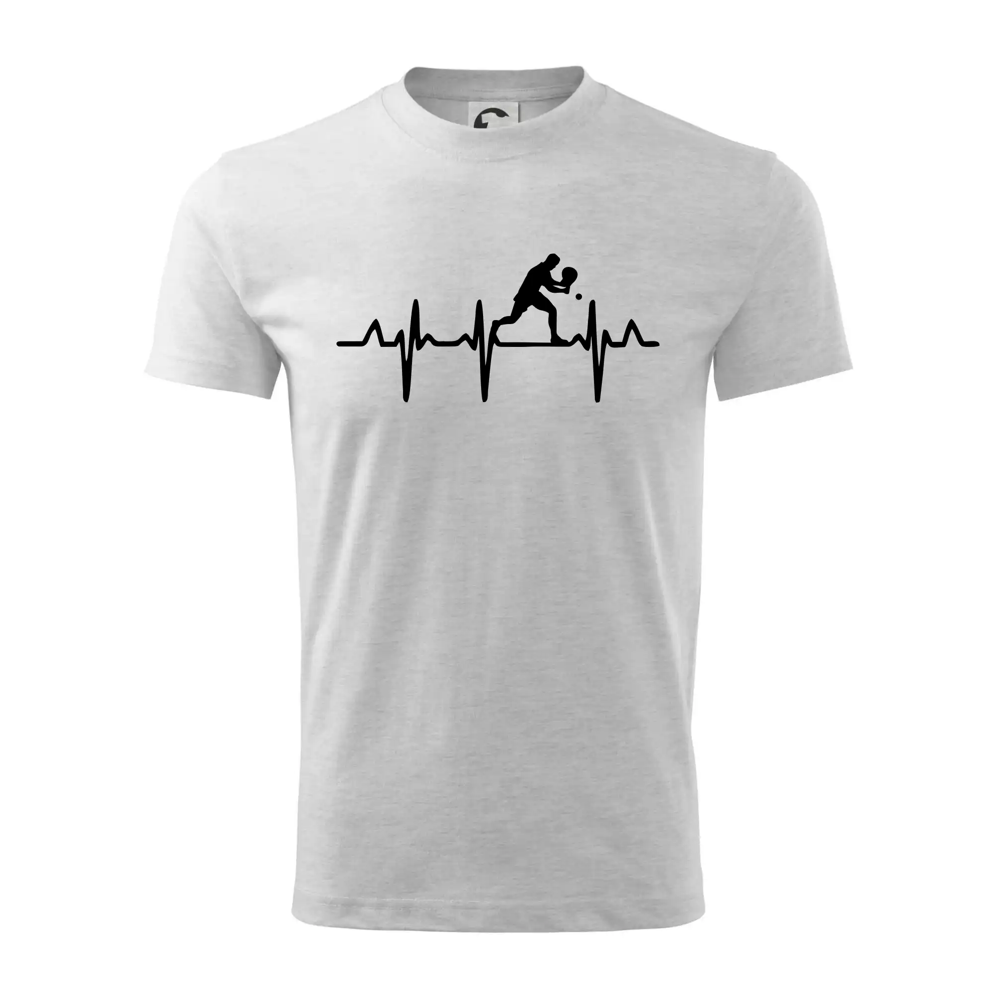 EKG stolní tenista stojící