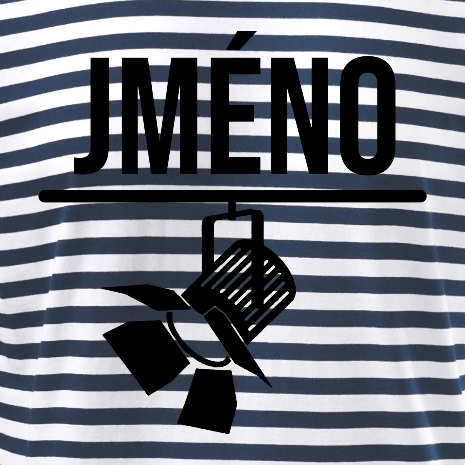 Jméno a nápis na zádech - stage crew