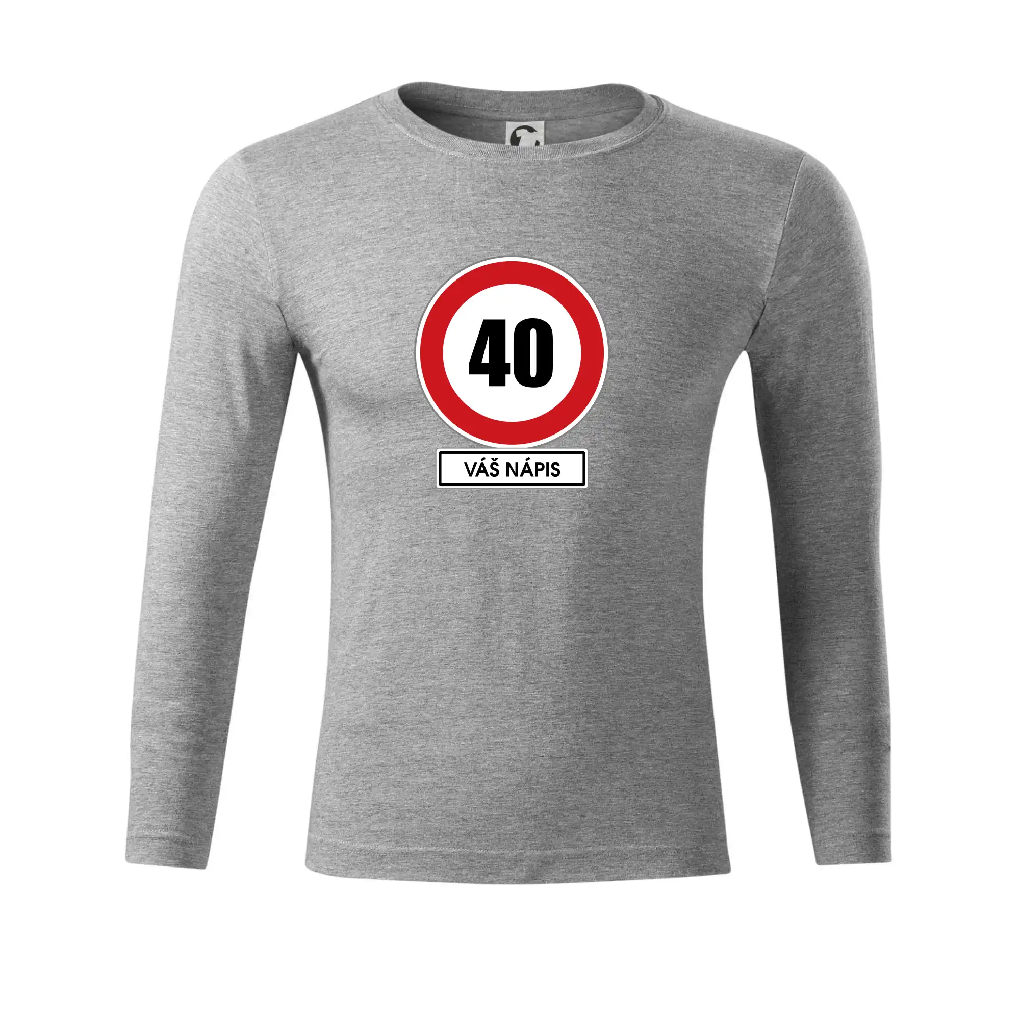 Dopravní značka - rychlost 40 - váš nápis