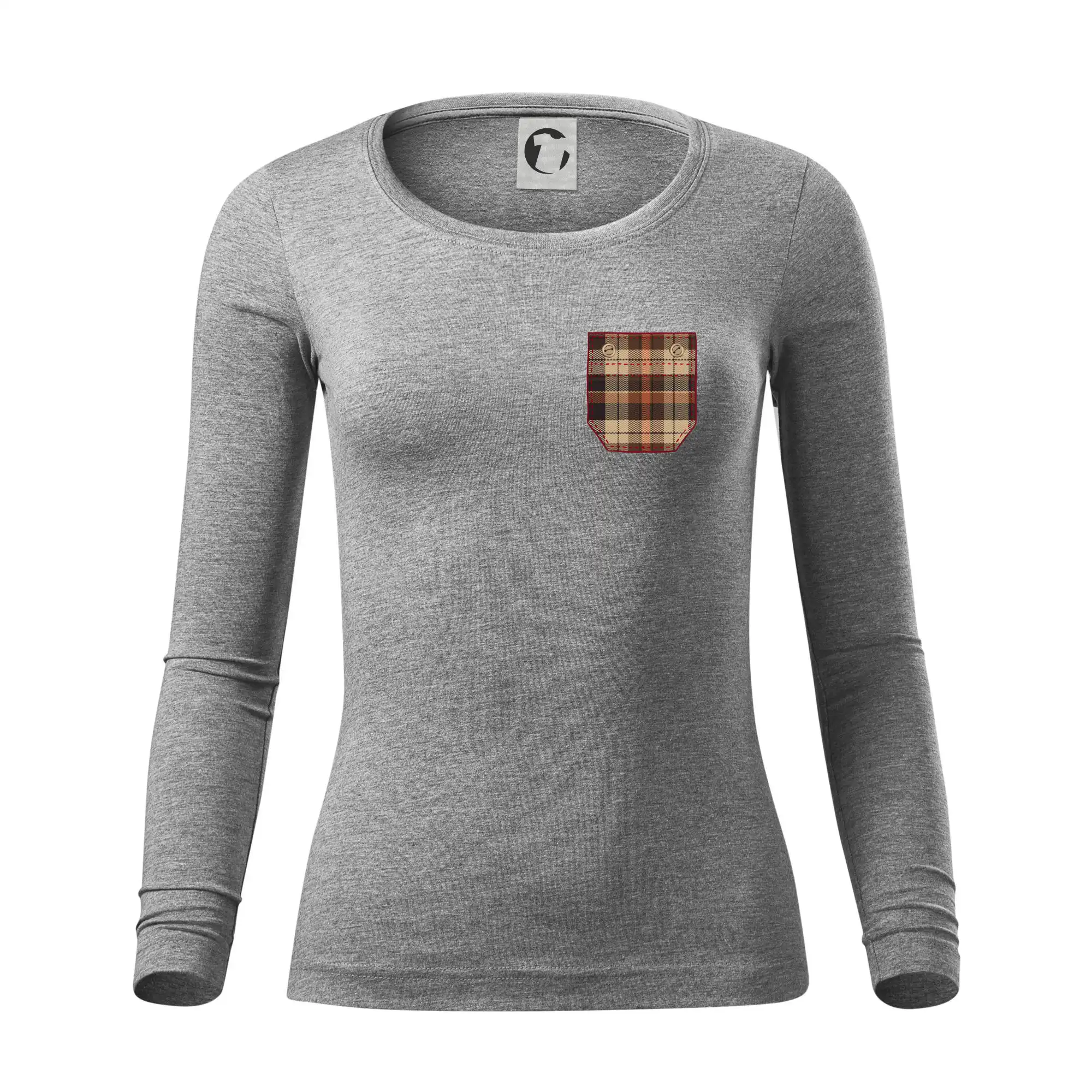 Flanelové triko hnědé