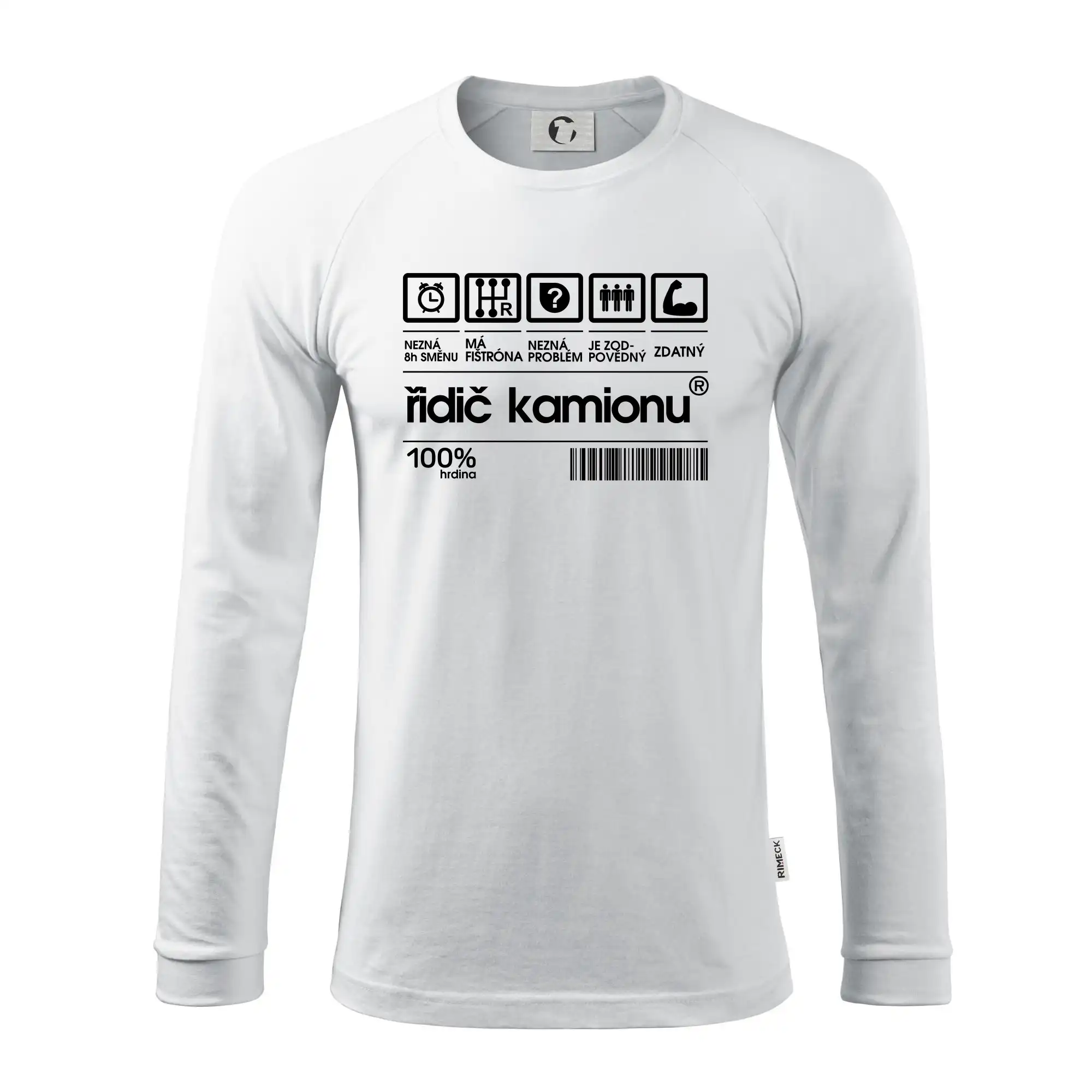 Čárový kód řidič kamionu