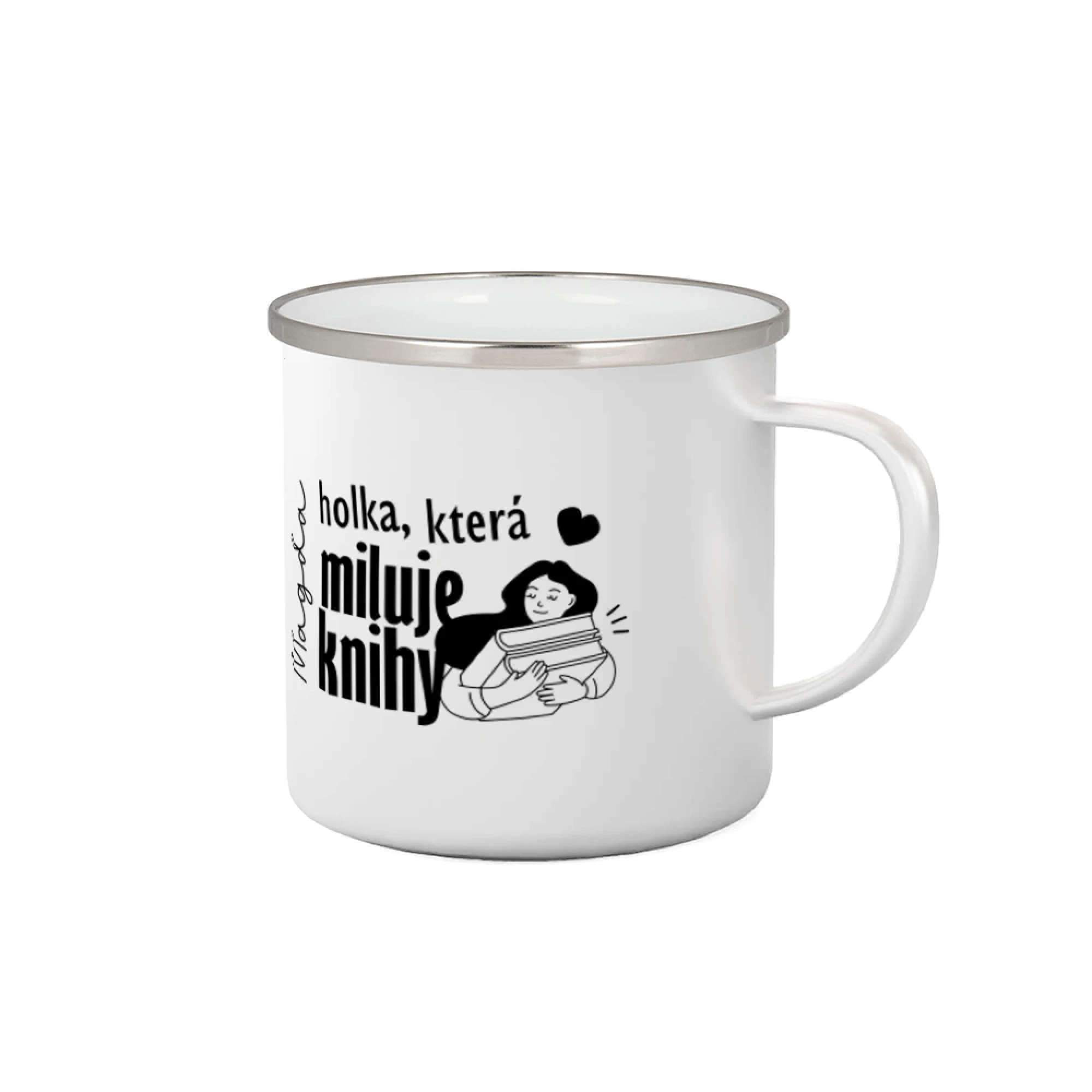 Černobílá holka, která miluje knihy - Vaše jméno