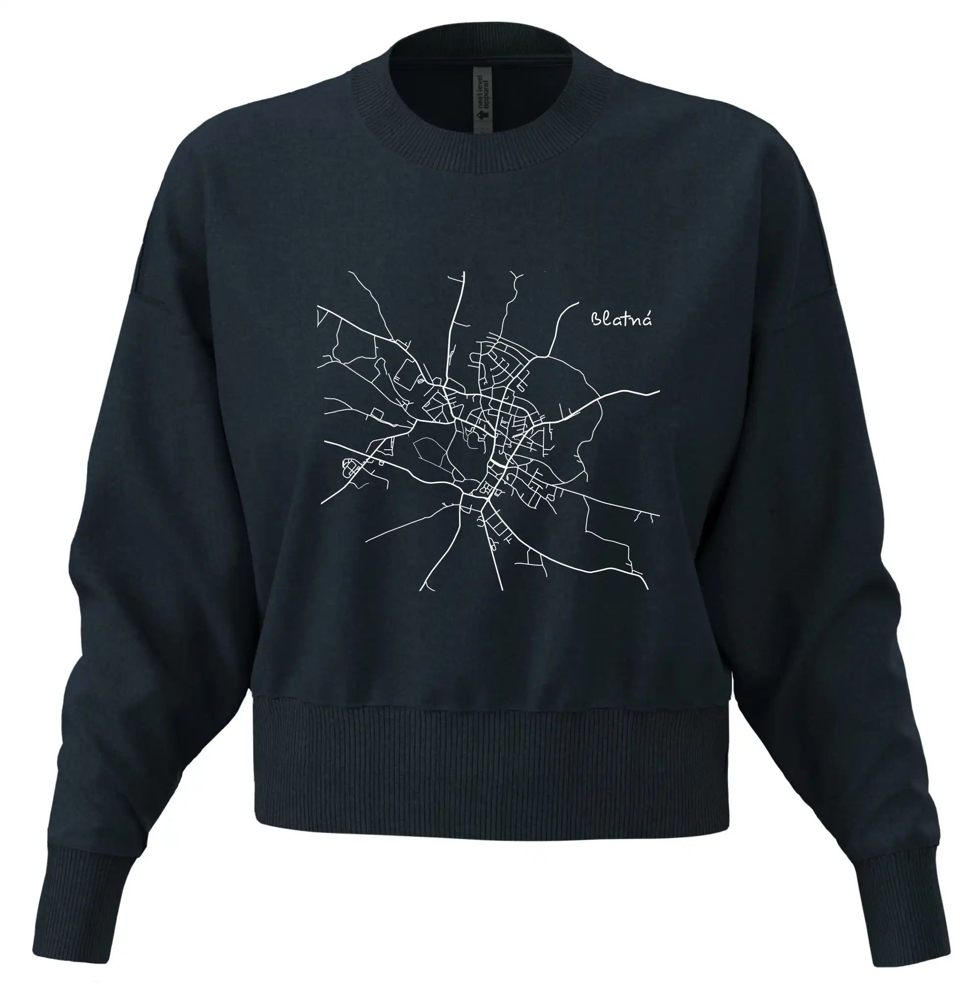 Černobílá mapa Blatná