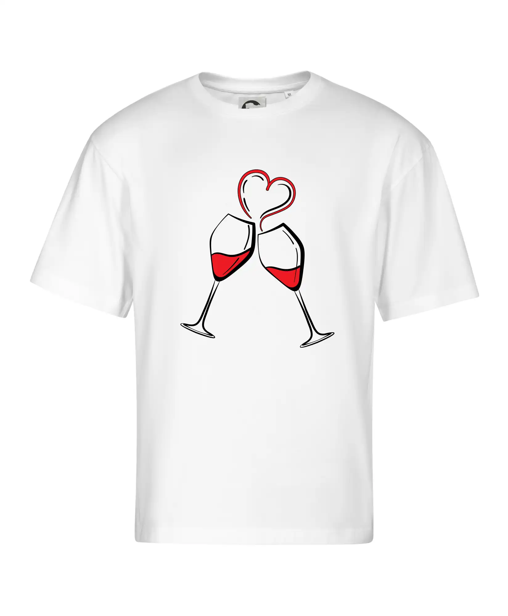 Víno je láska jednoduchý nákres