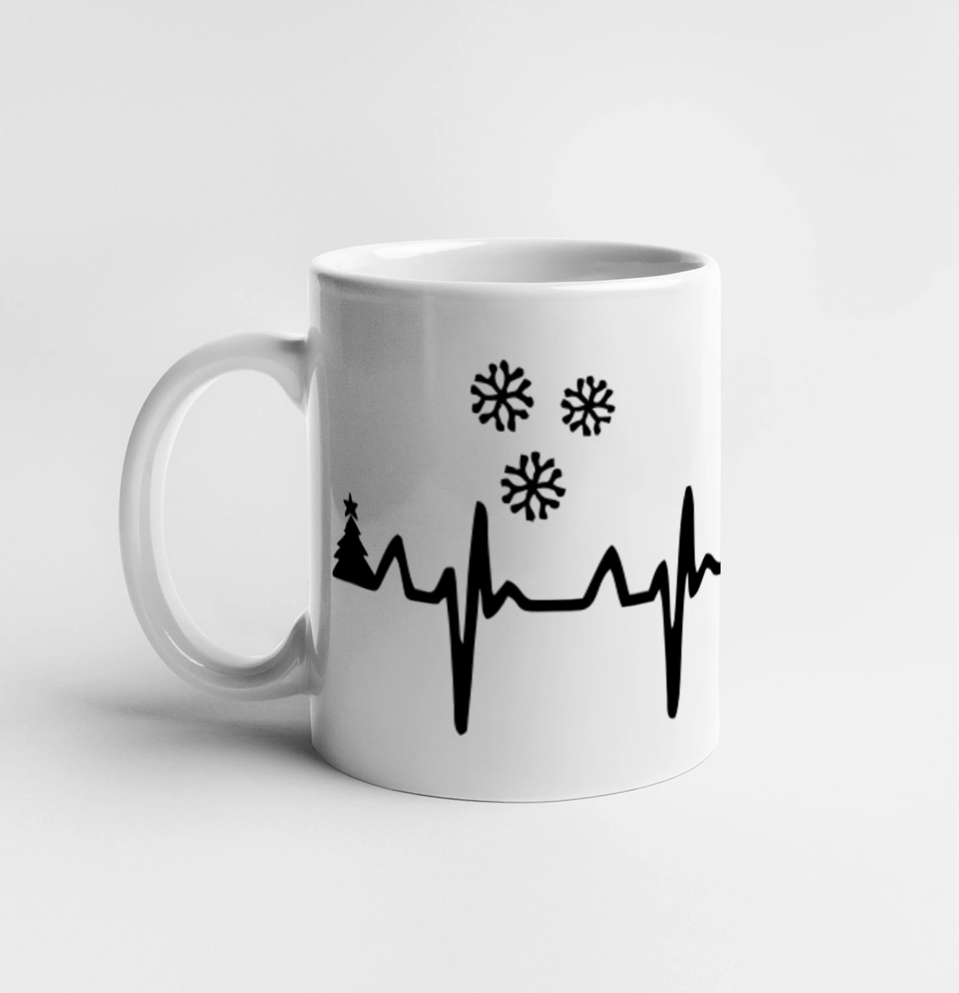 EKG Vánoce Vločky a sob