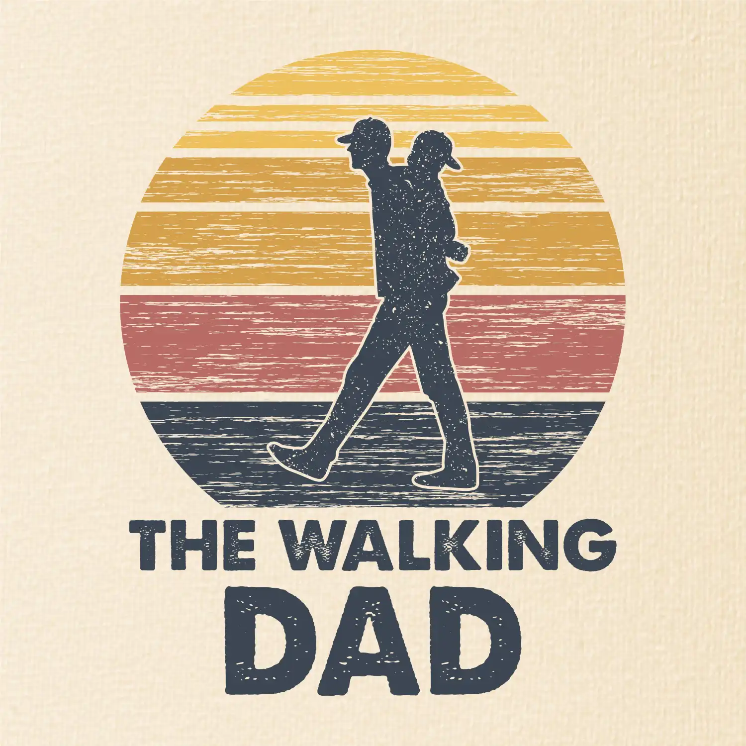 The walking dad - tata s dítětem na zádech