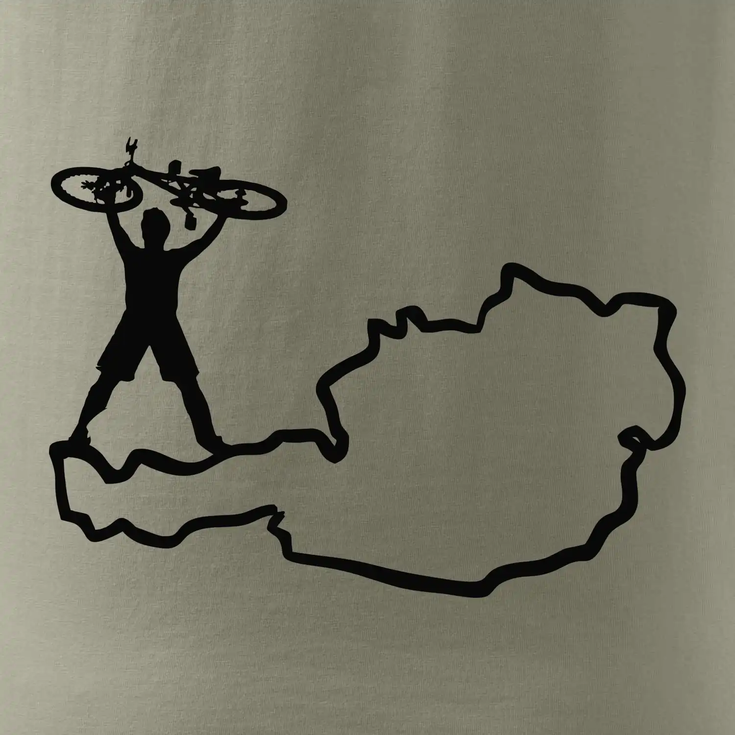 Cyklista - Mapa Rakouska