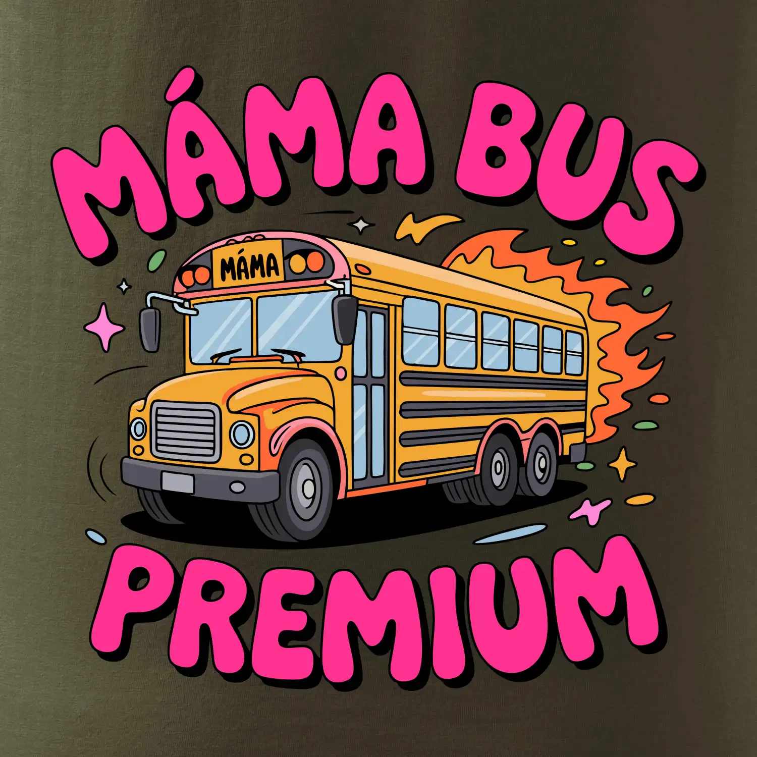 Kreslený Máma bus premium