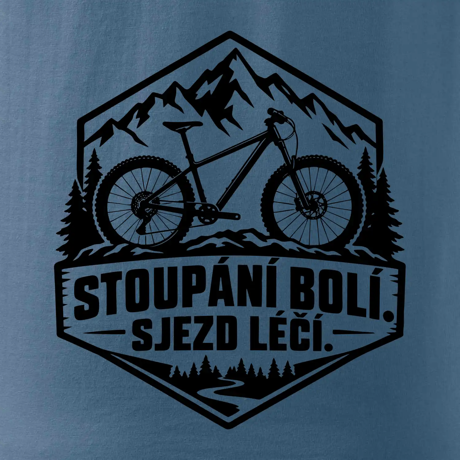 Stoupání bolí sjezd léčí - horské kolo