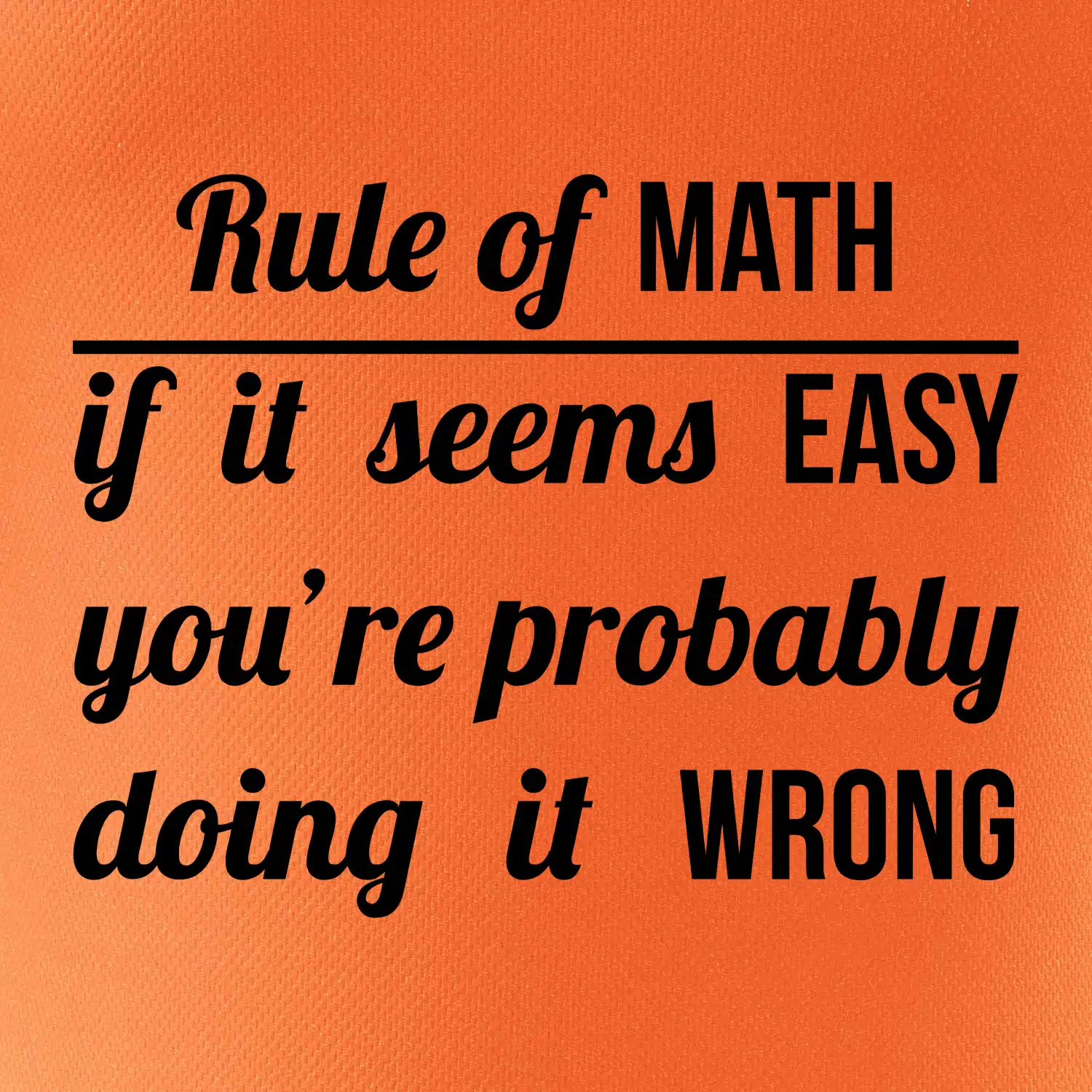 Rule of math