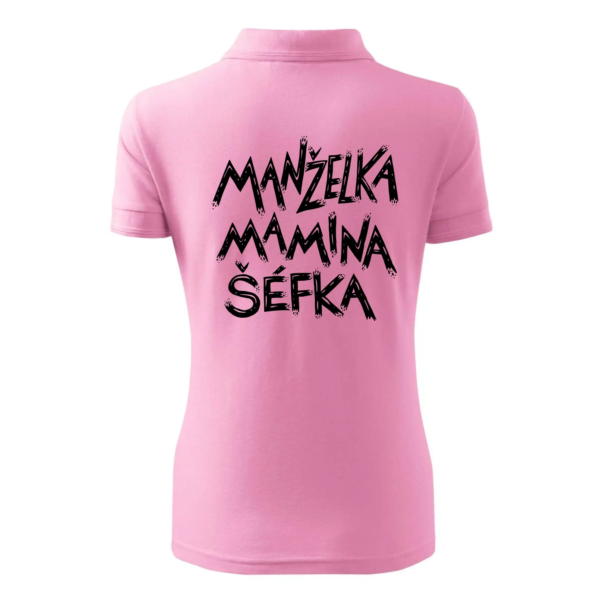 Manželka mamina šéfka - nápis štětkou (Pecka design)