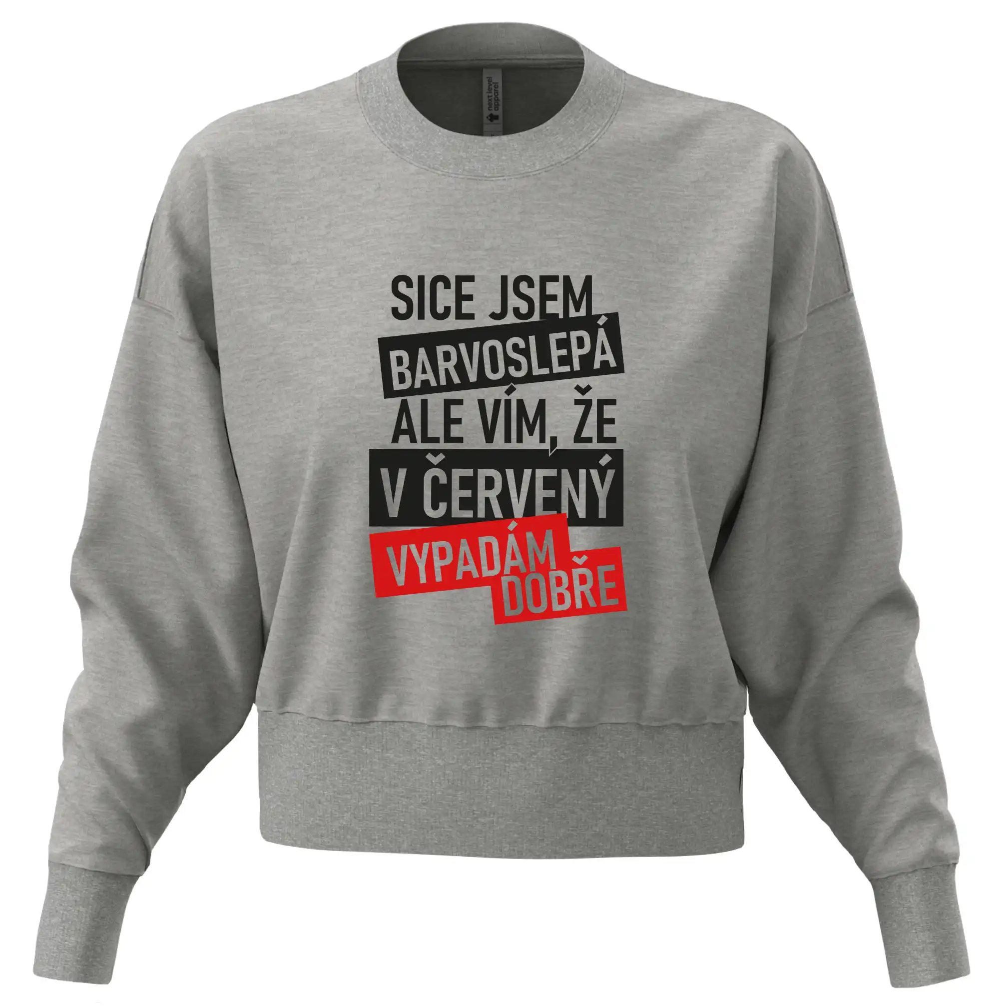 Sice jsem barvoslepá, ale vím, že v červené vypadám dobře