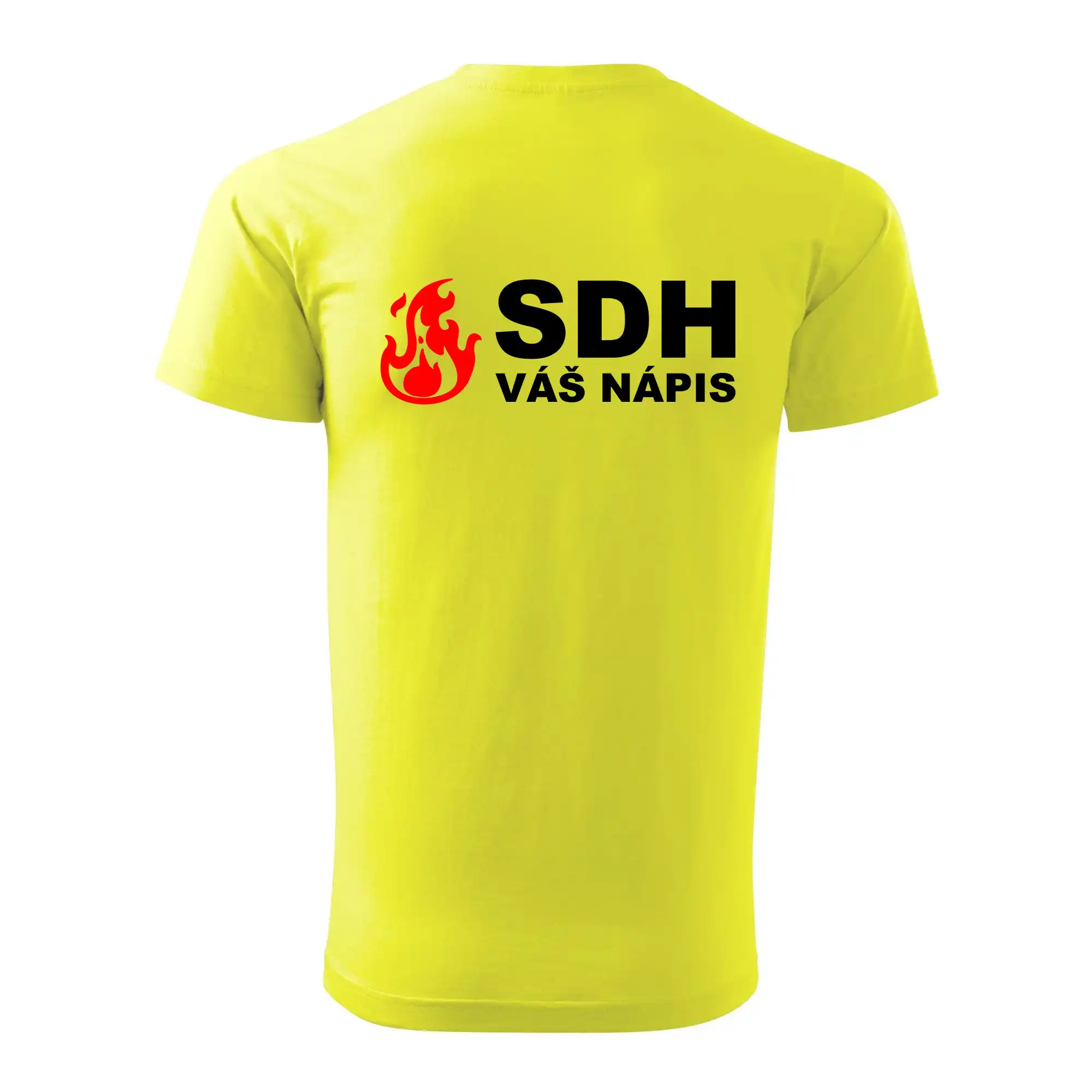 SDH nápis (oheň, firesport, název sboru - vlastní nápis)