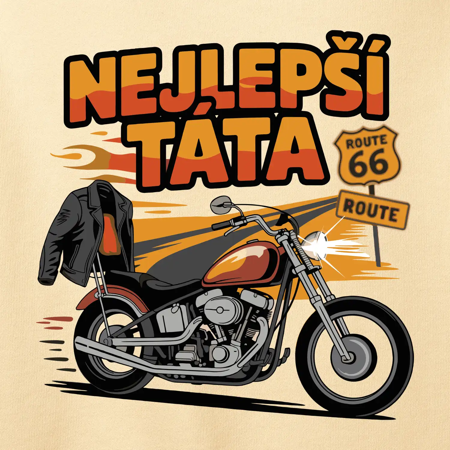 Nejlepší táta - motorka - chopper