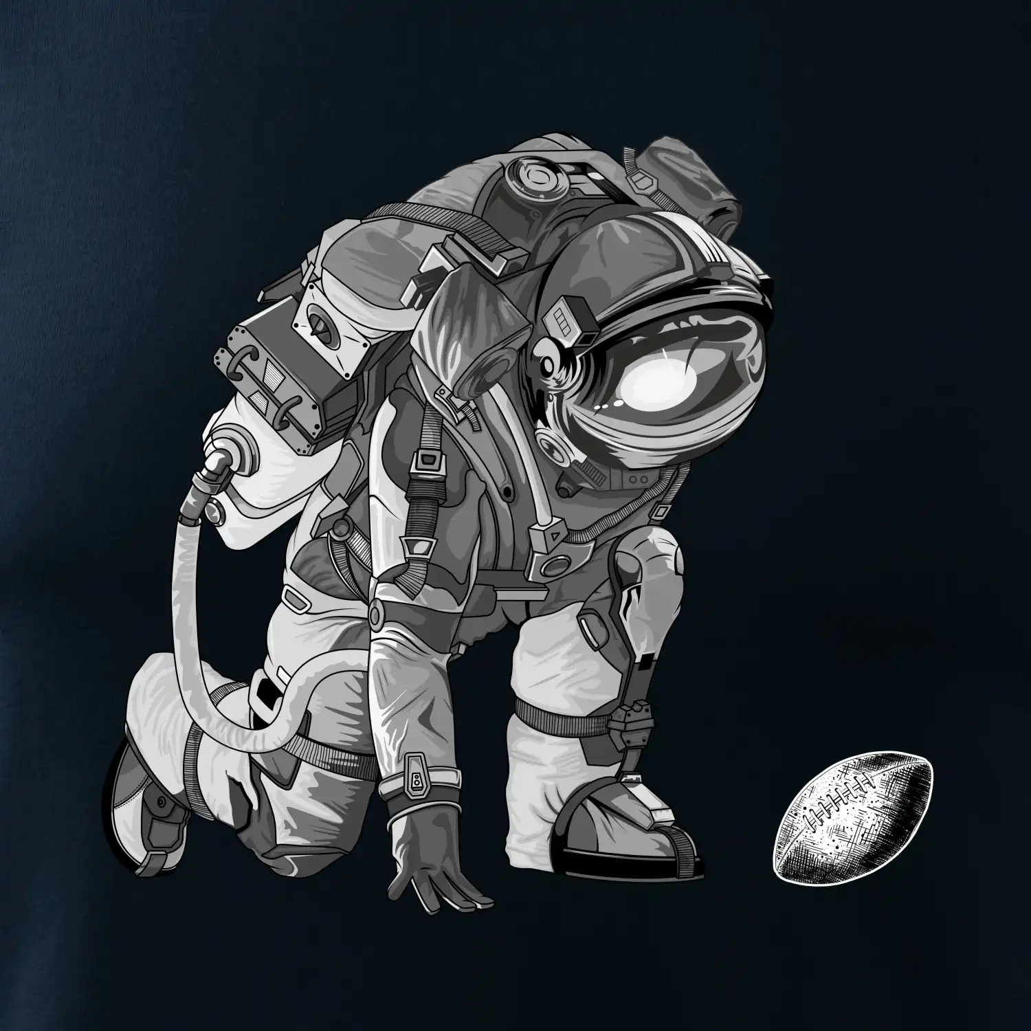 Americký fotbal astronaut