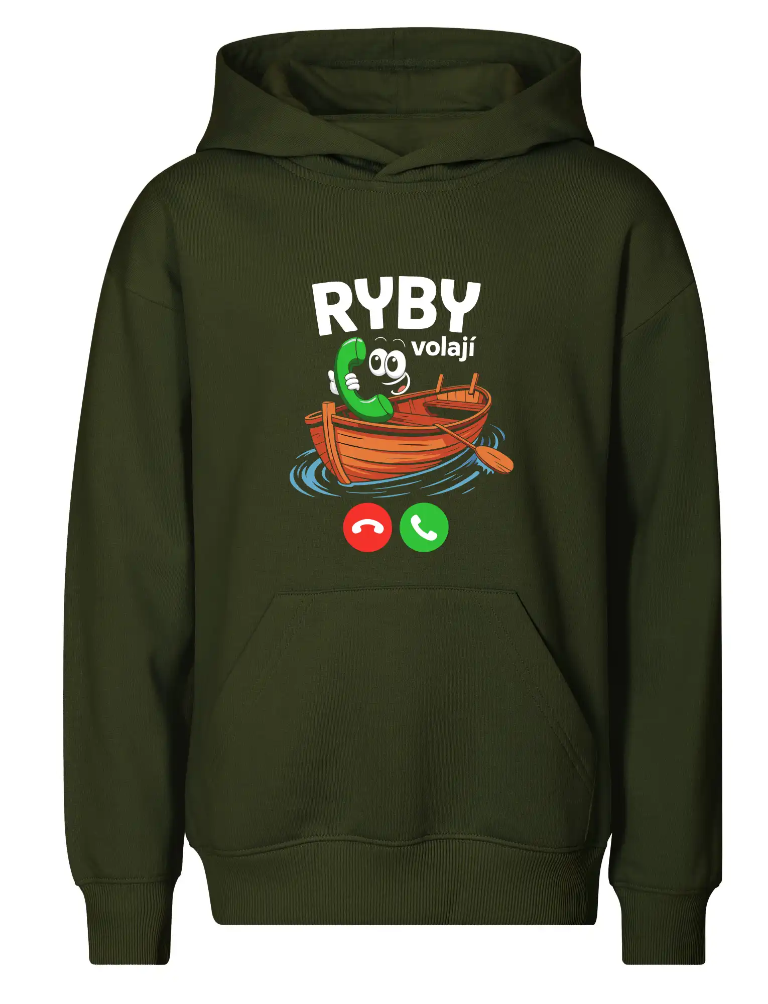 Karikatura ryby volají