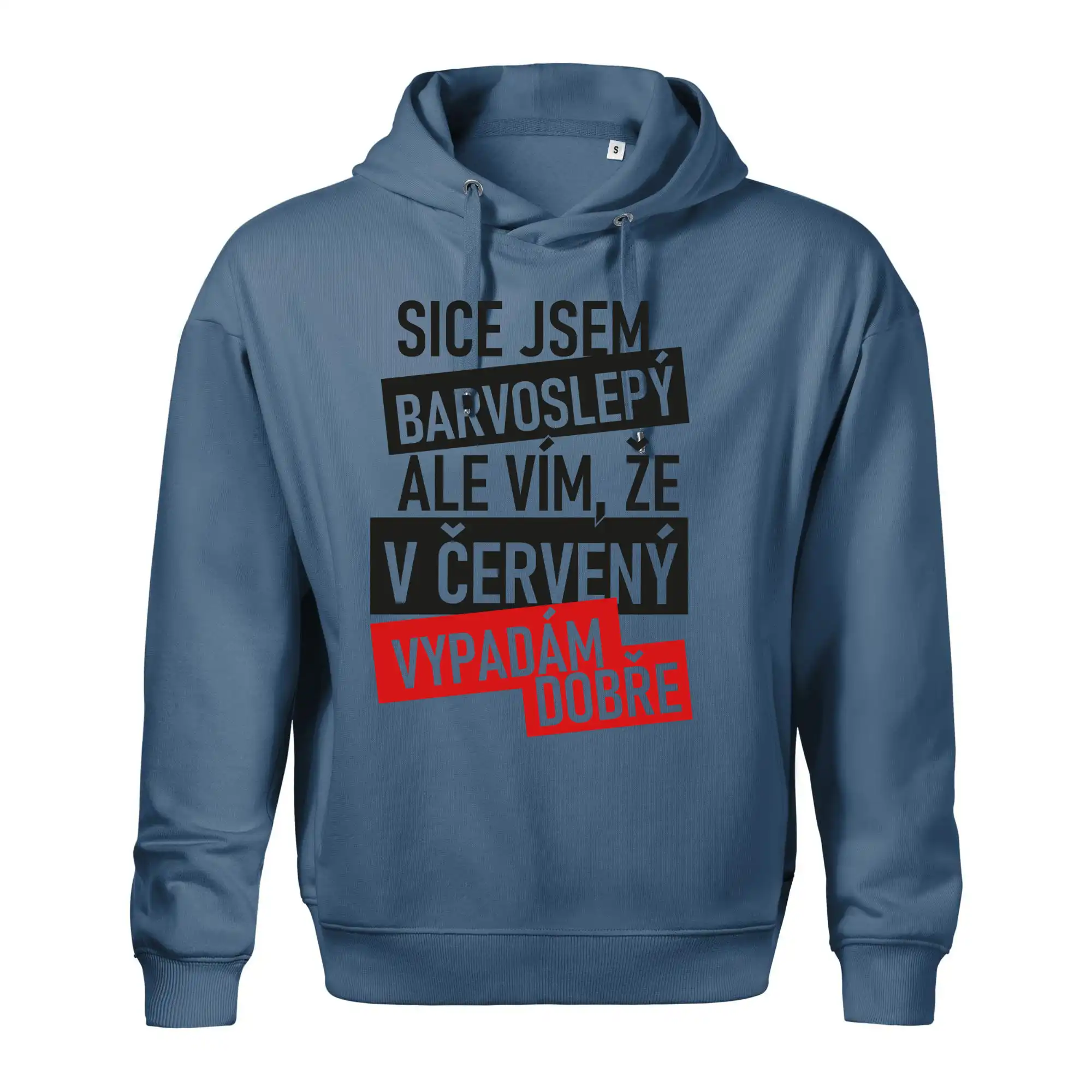 Sice jsem barvoslepý, ale vím, že v červené vypadám dobře