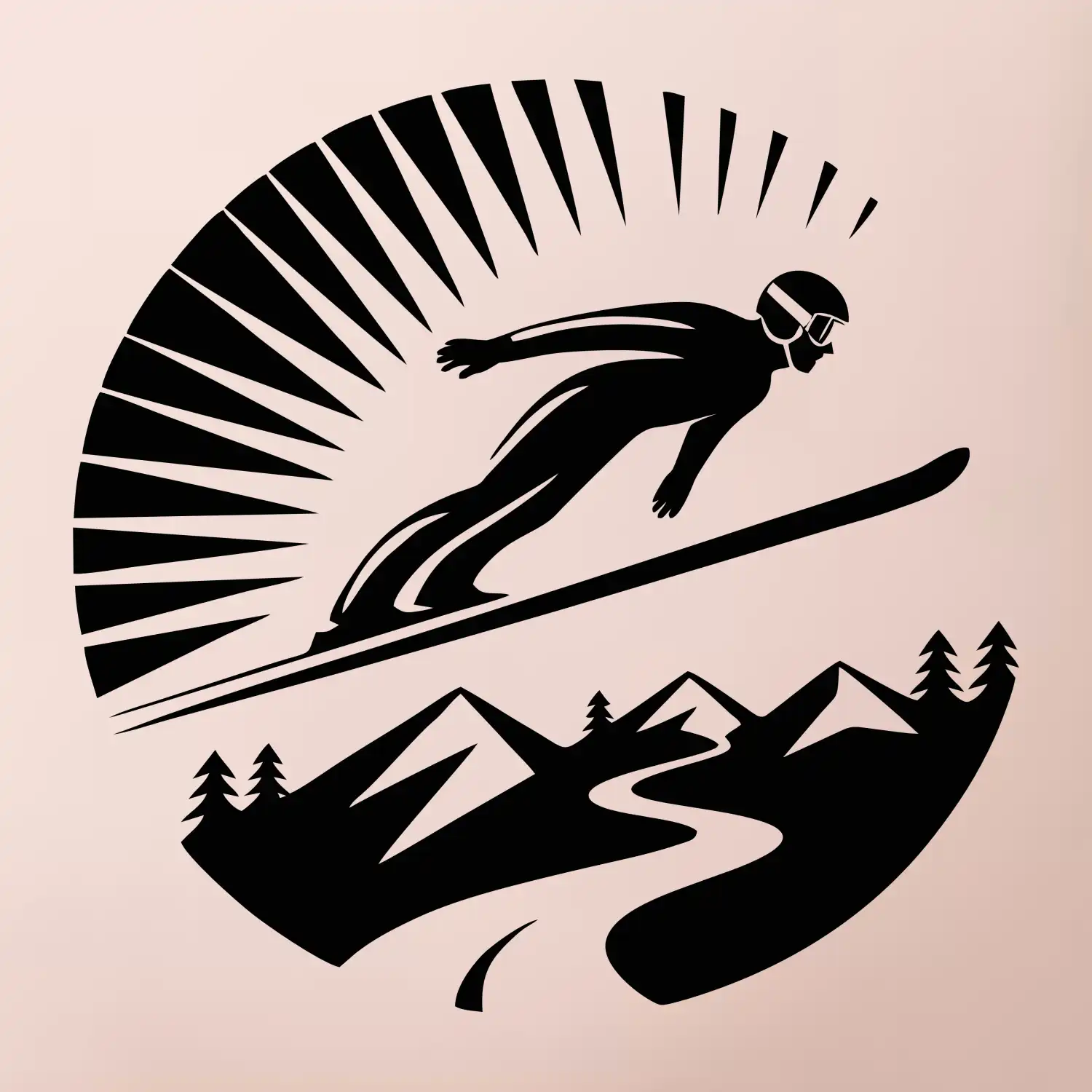 Skokan černý v kruhu