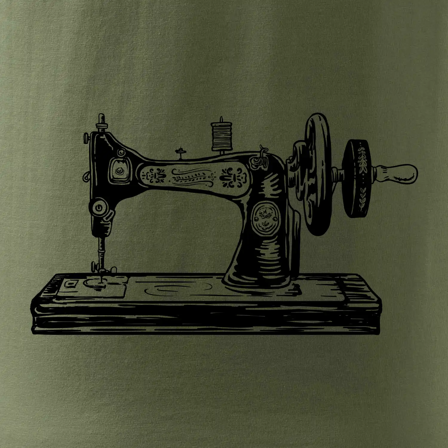 Šicí stroj - starý kreslený