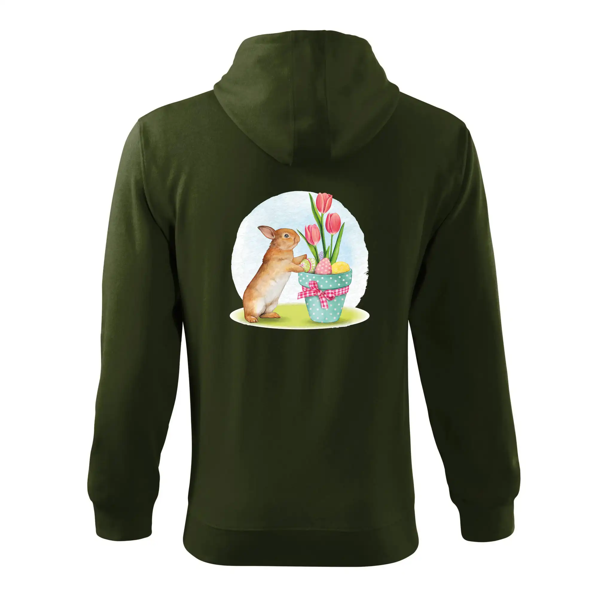 Velikonoční zajíček tulipány