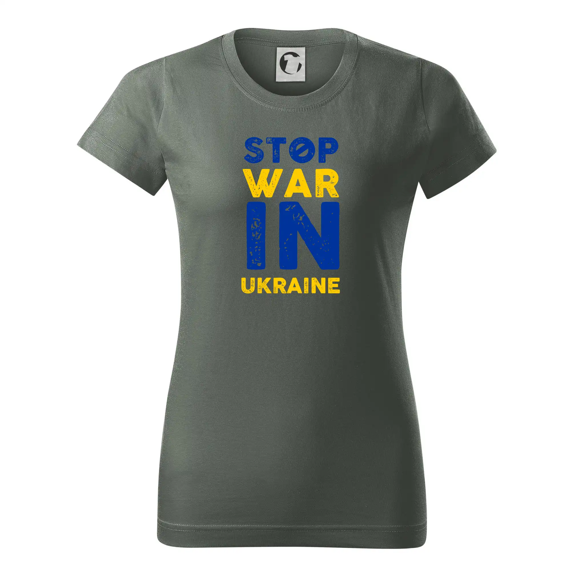 Barevný nápis Stop war in ukraine