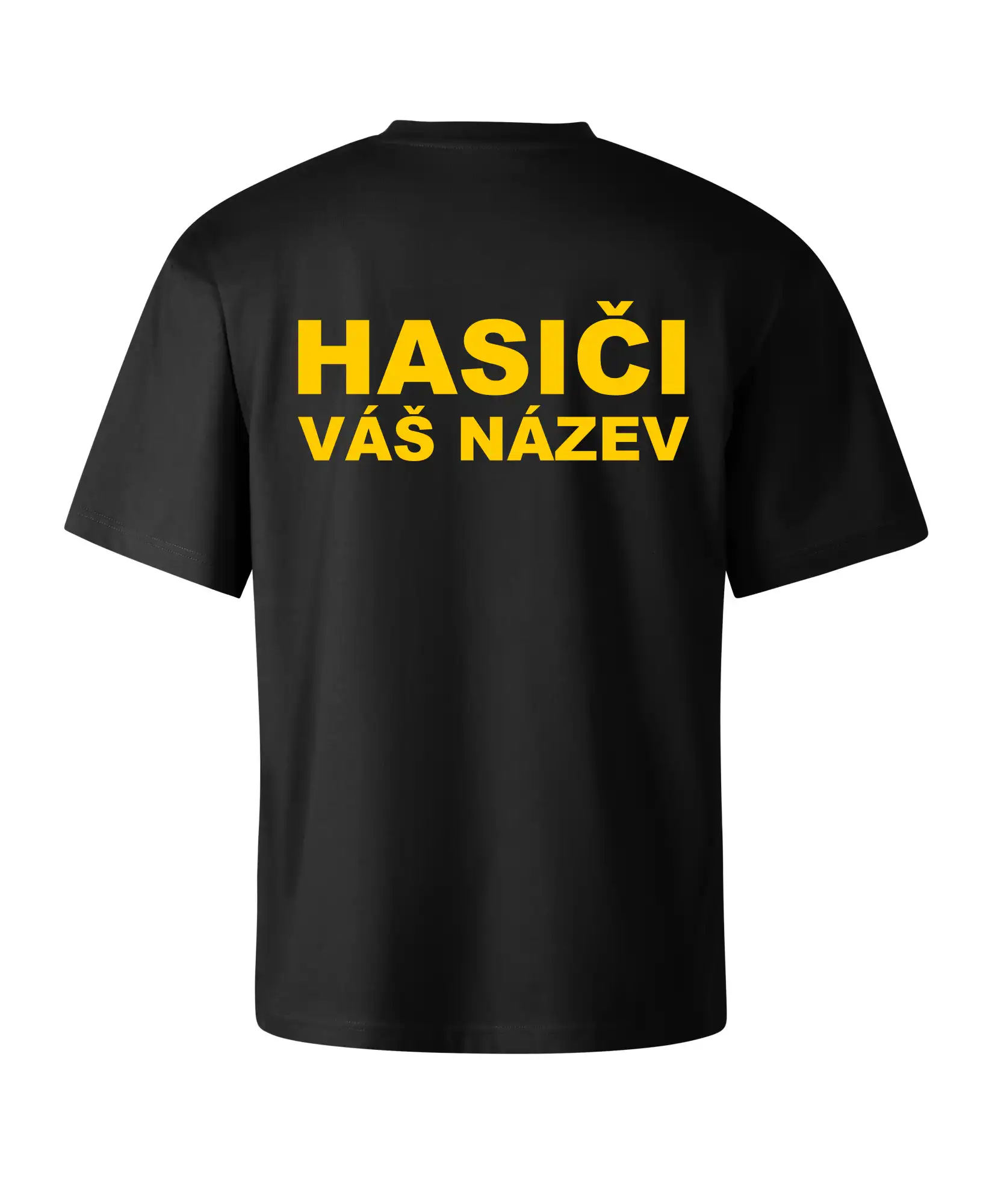 Hasiči - žlutý nápis - váš název sboru