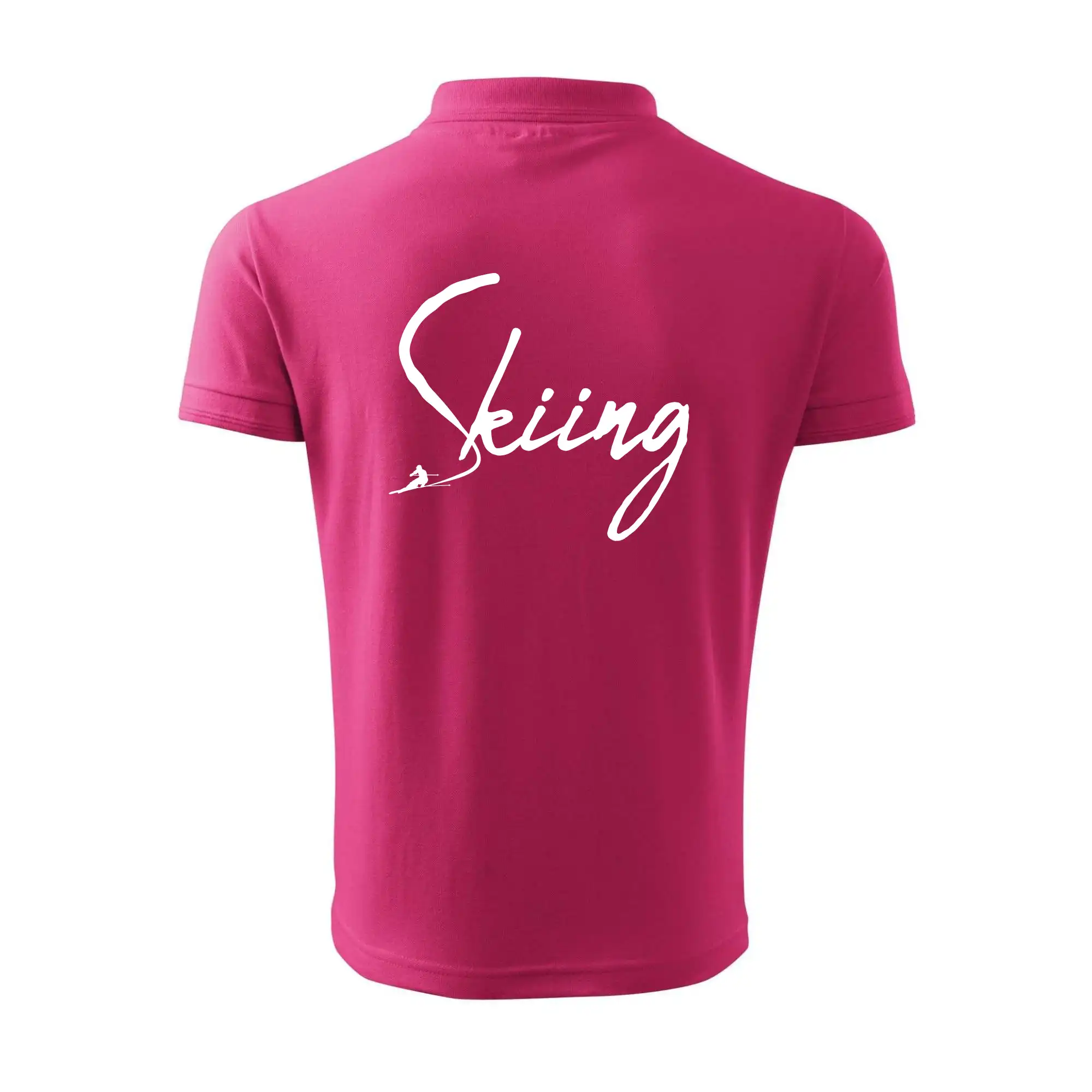 Skiing nápis lyžař