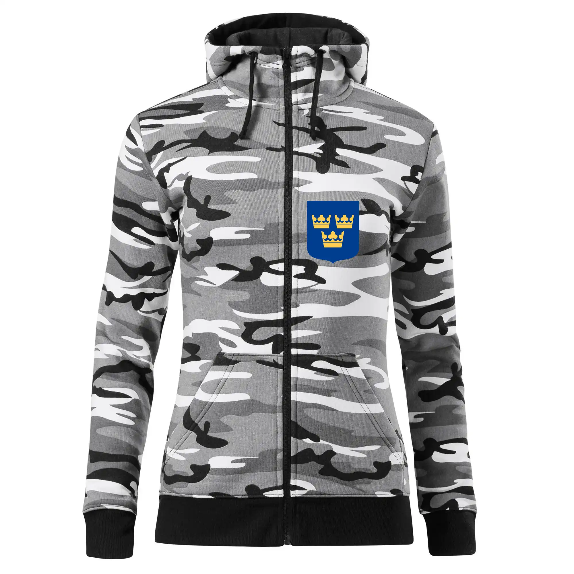 Švédský znak tři korunky na prso