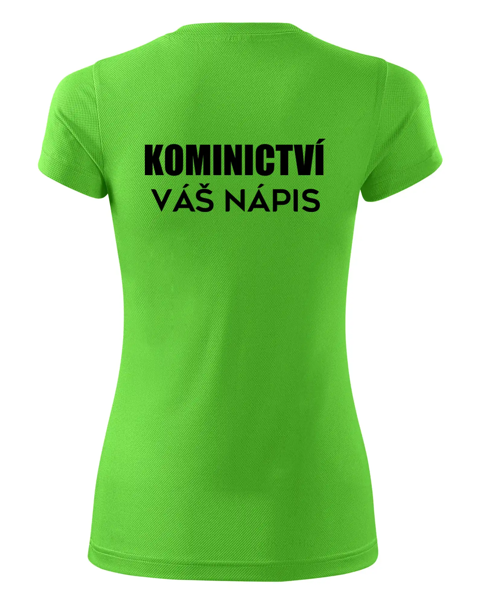 Kominík logo + nápis na zádech