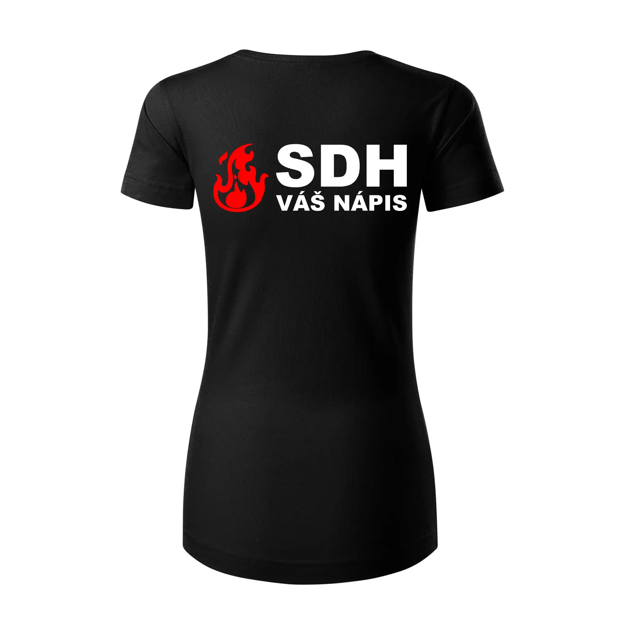 SDH nápis (oheň, název sboru - vlastní nápis)