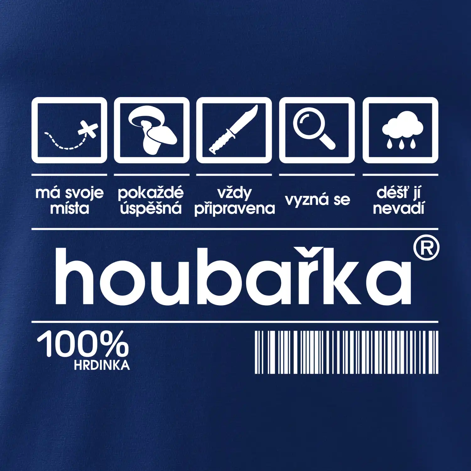 Čárový kód - Houbařka
