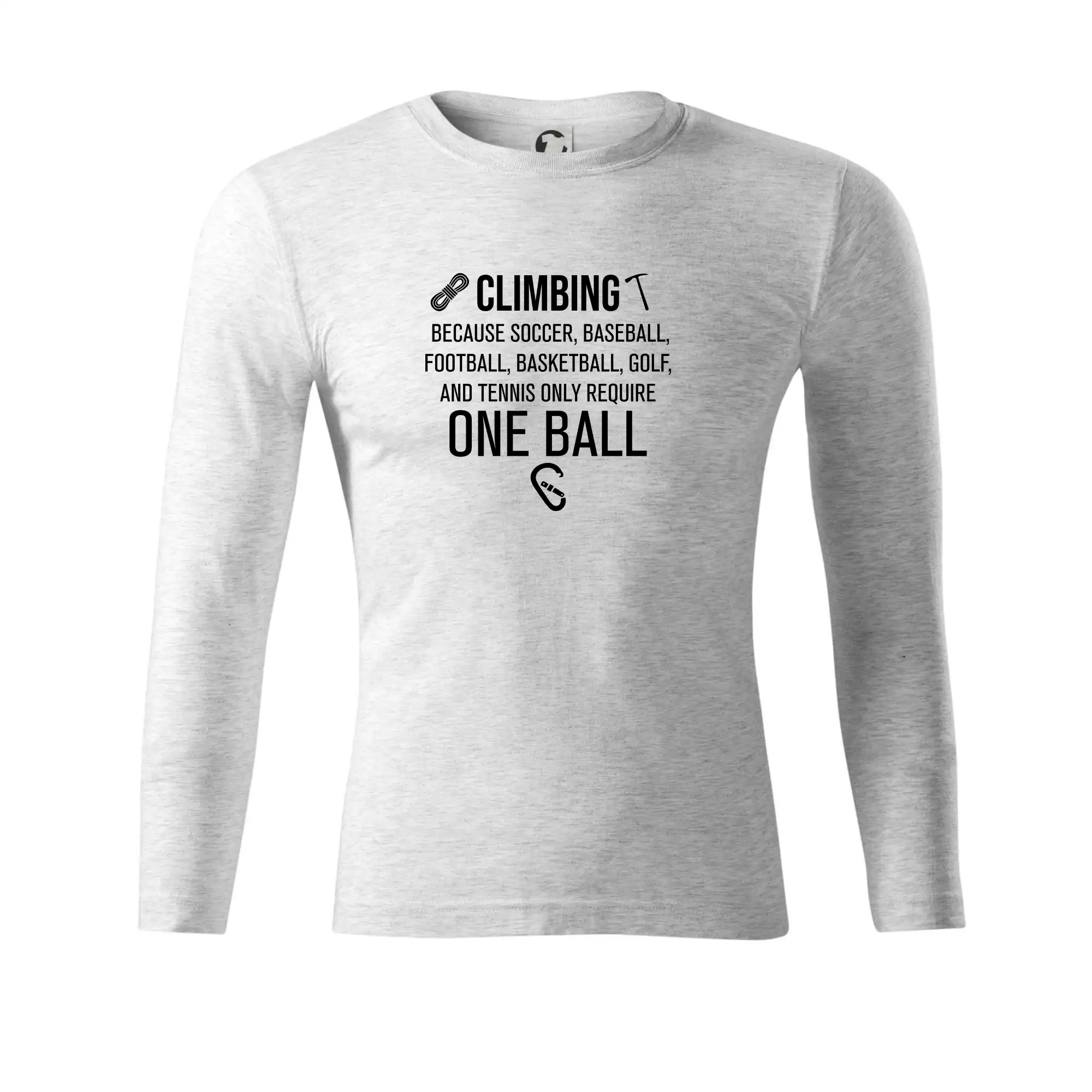Climbing beacause one ball