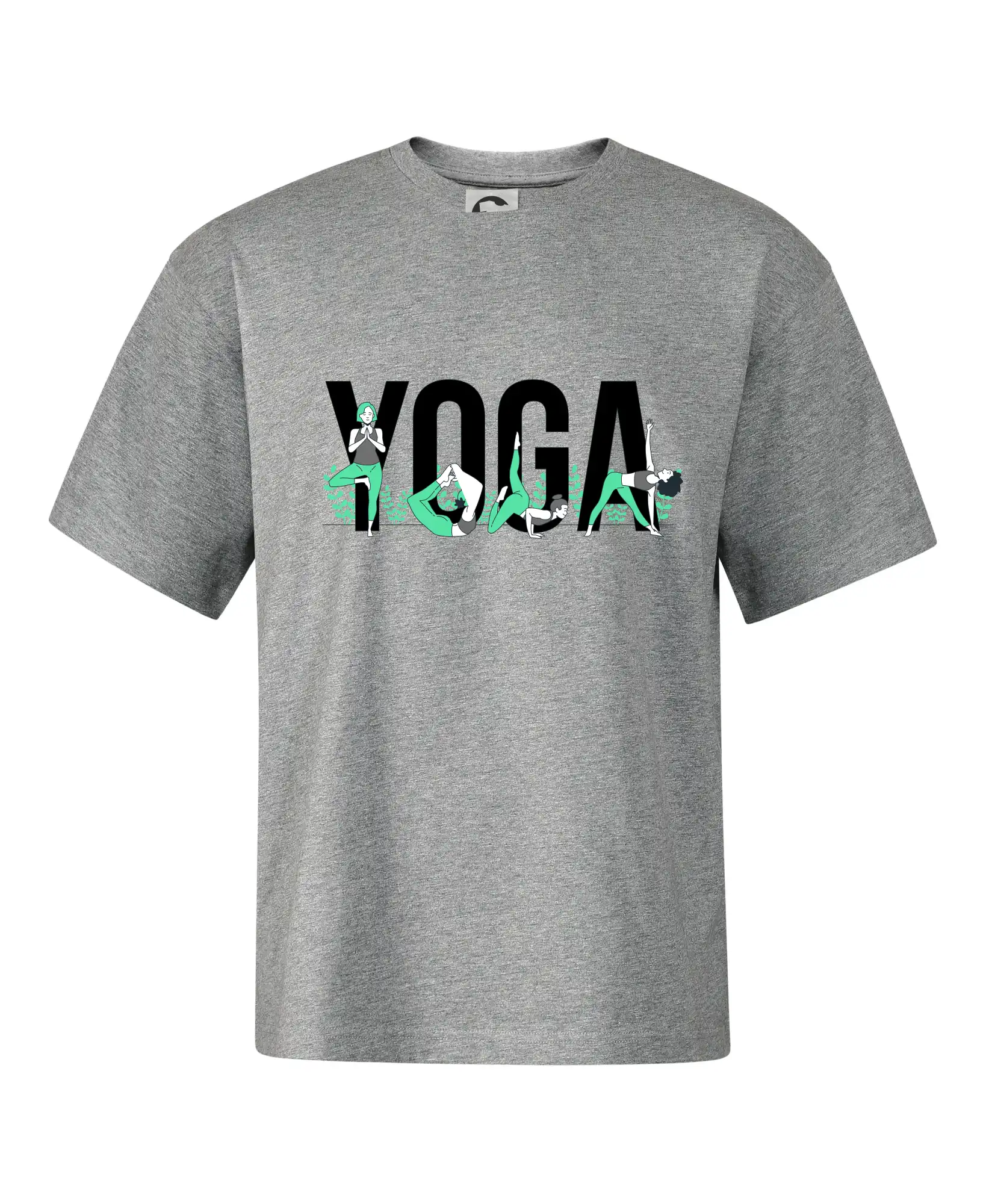 Yoga nápis barevný