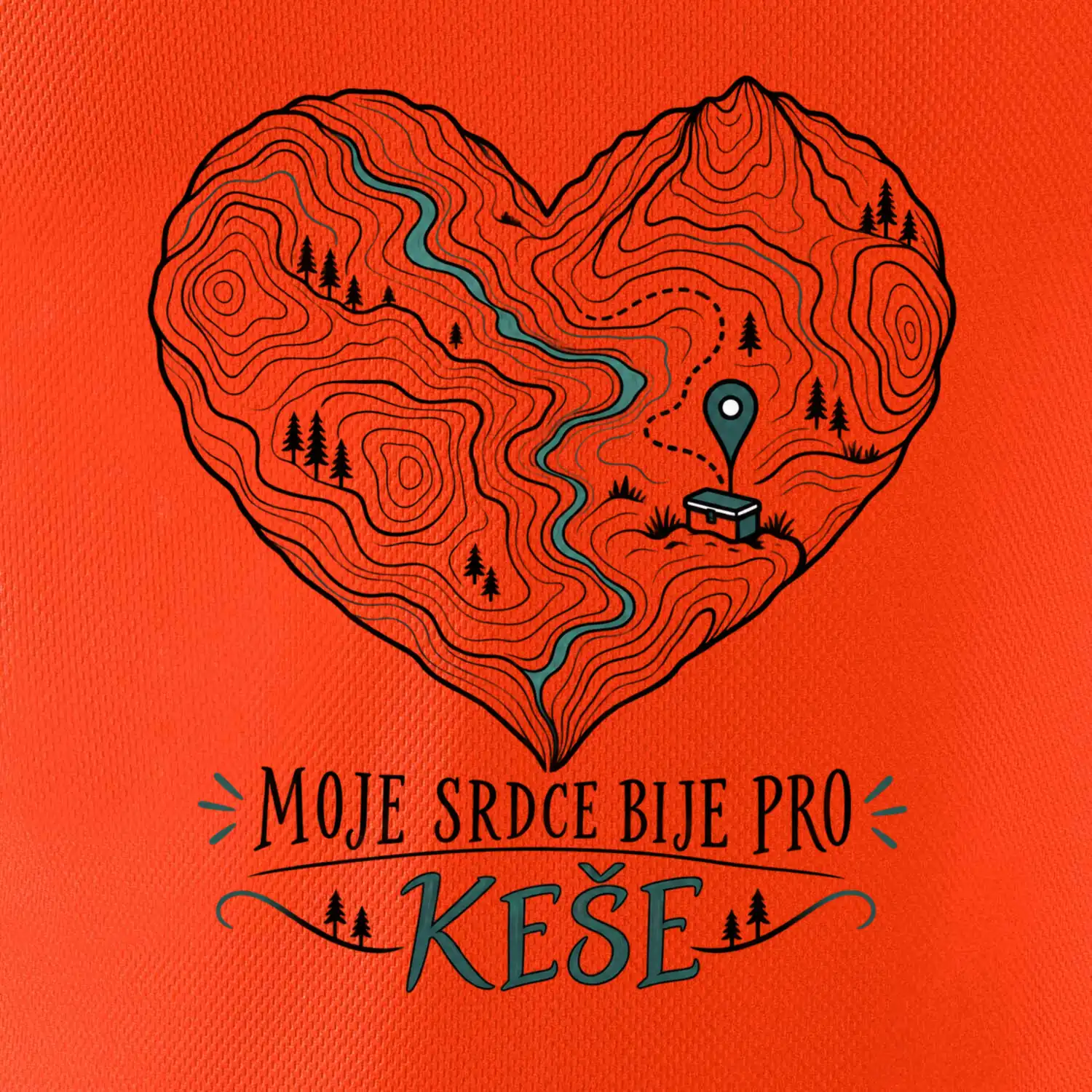 Moje srdce bije pro keše topografické srdce