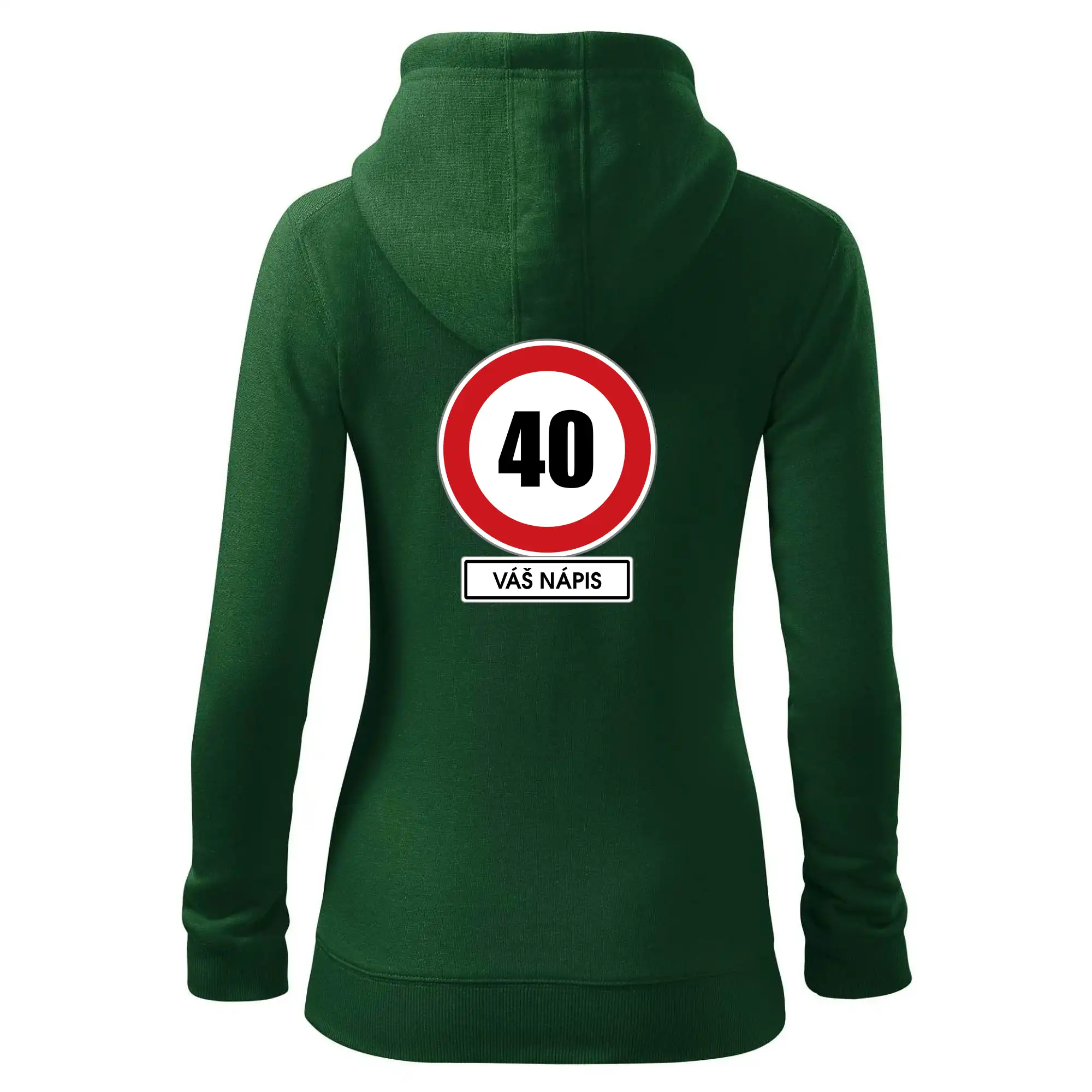 Dopravní značka - rychlost 40 - váš nápis