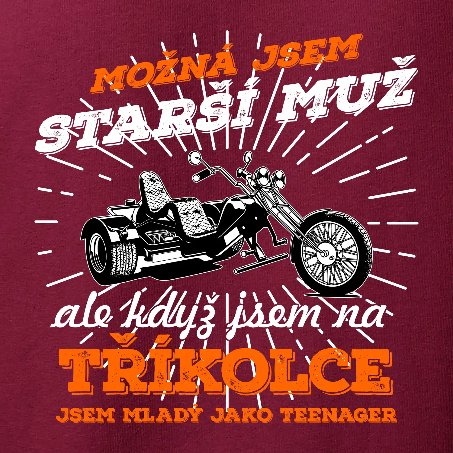 Možná jsem starší muž - tříkolka